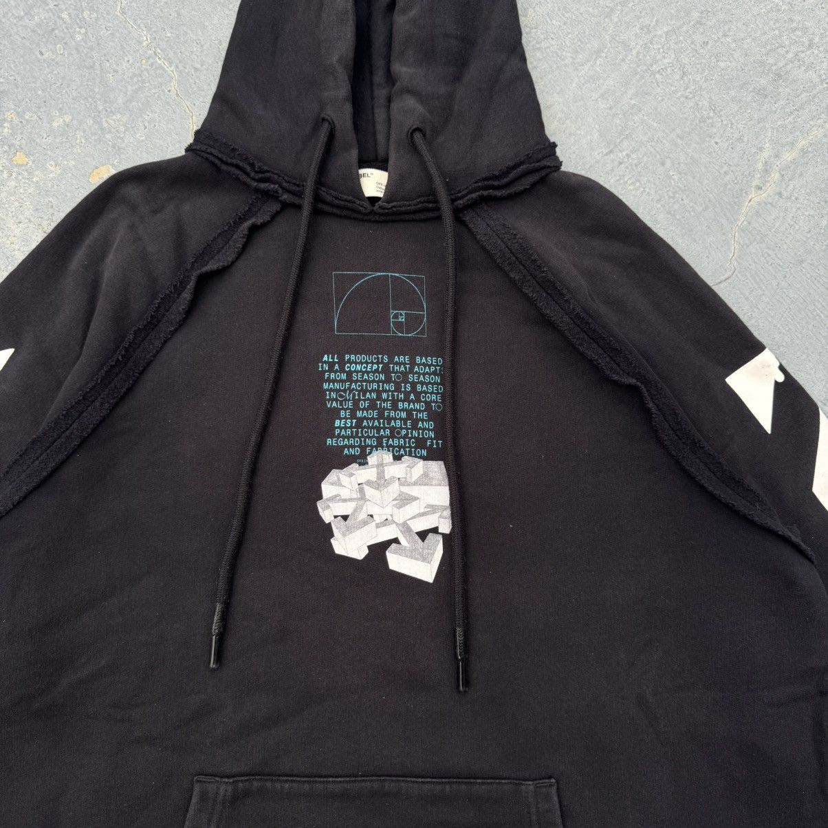Off-White Off White X Virgil Abloh Black Dripping Arrow Hoodie Size US XS / EU 42 / 0 - 10 Thumbnail