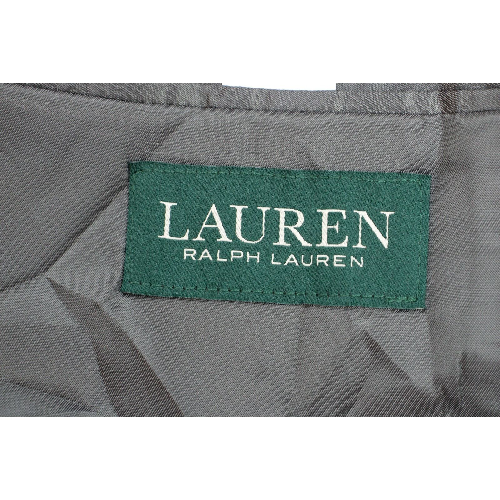 Lauren Ralph Lauren Lauren Ralph Lauren Blazer Mens 42R Gray Hopsack 2 Buttons Size 42R - 6 Thumbnail