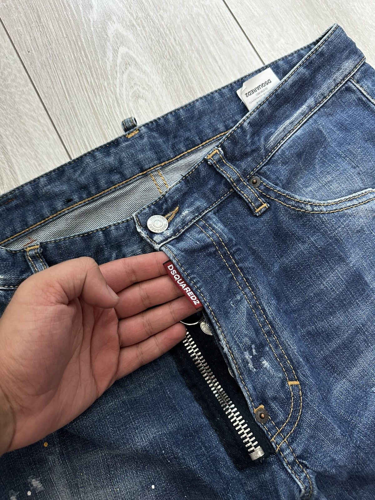 Dsquared2 Dsquared2 Skater Distressed Denim Jeans Pants (A034) Size US 34 / EU 50 - 7 Thumbnail
