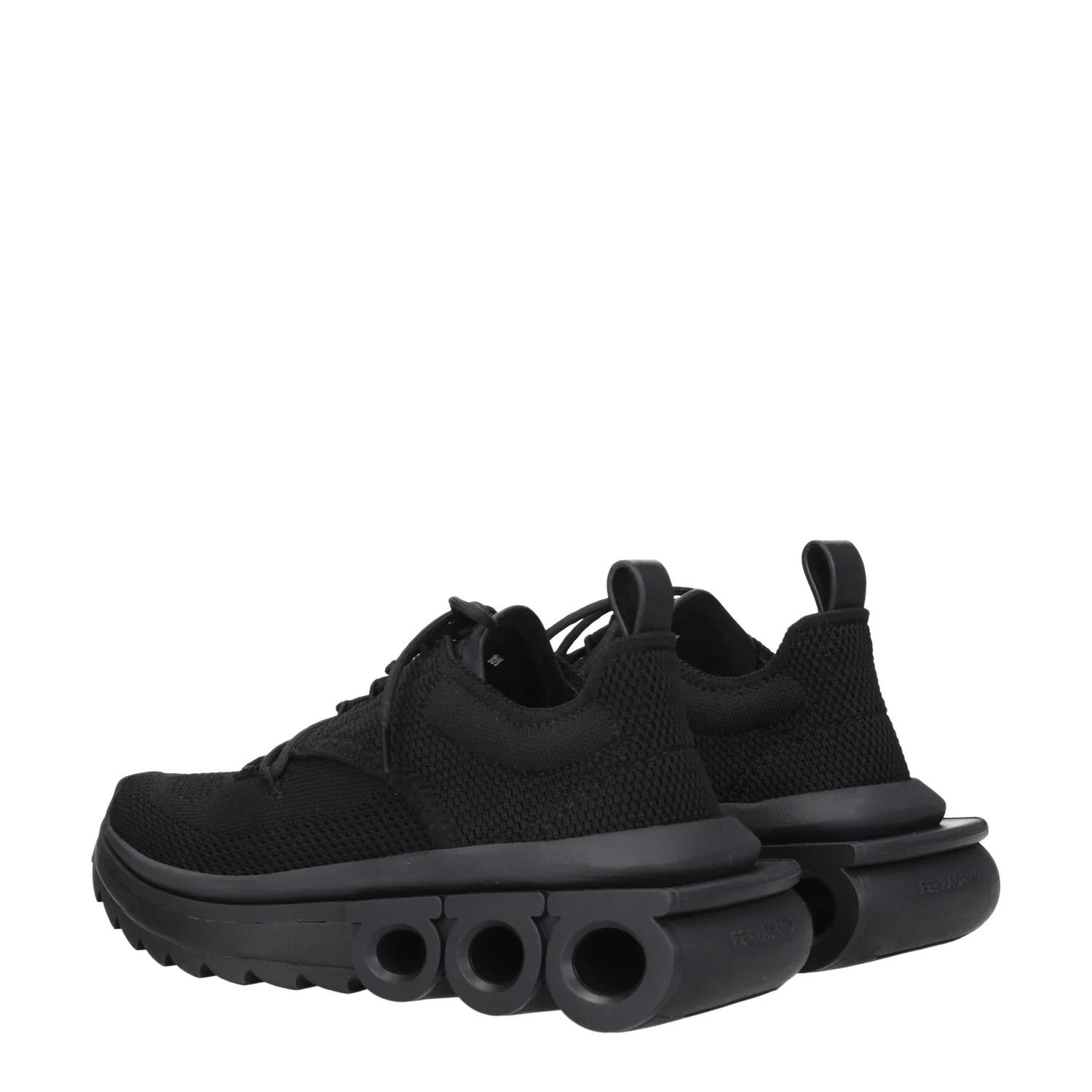 Salvatore Ferragamo ob1o1e1224 Fabric Sneakers in Black Size US 5.5 / IT 35.5 - 4 Thumbnail