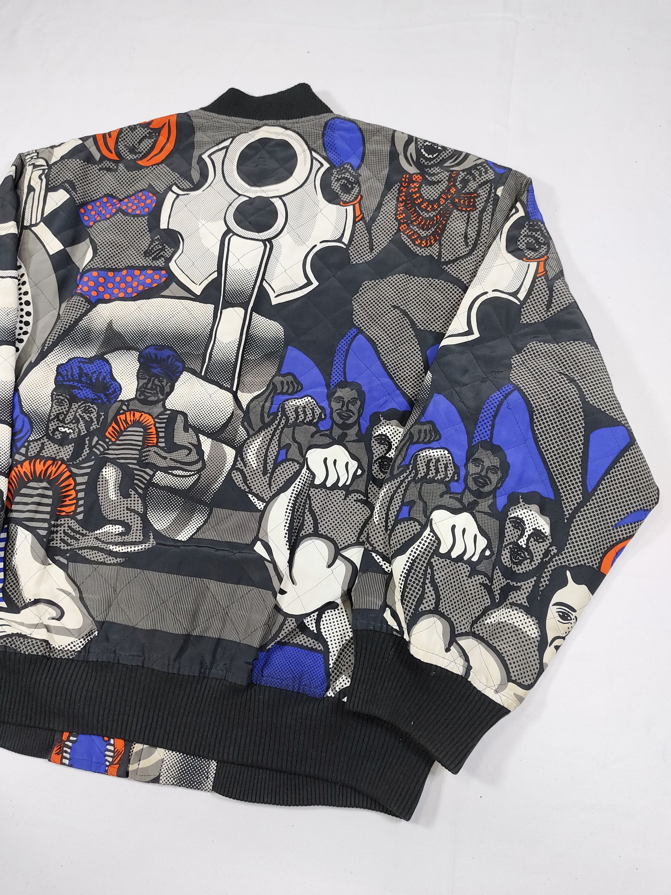 Kansai Yamamoto 90s Kansai FUN- Archive Over Print Pop Art Bomber Jacket Size US L / EU 52-54 / 3 - 7 Thumbnail