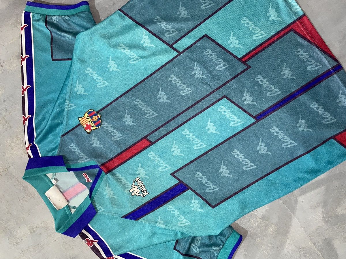 Kappa Rare Fc.barcelona 1996 away Size US XL / EU 56 / 4 - 2 Thumbnail