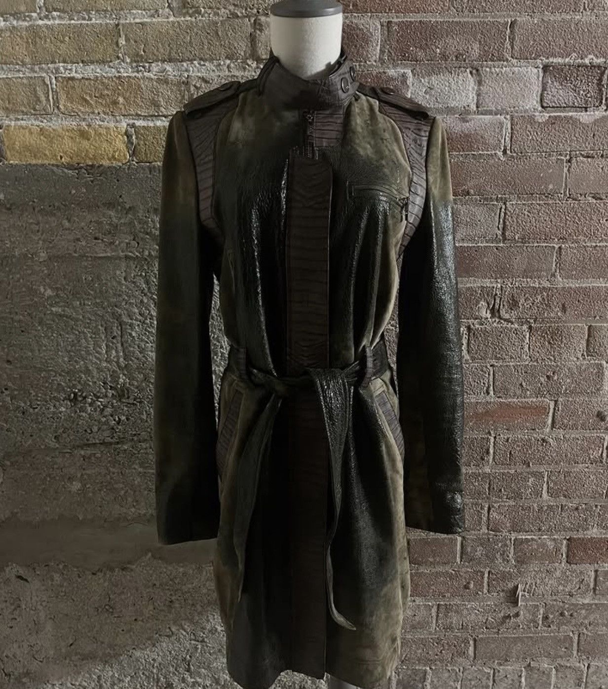 ジャケット・アウター Dior Homme leather tranch coat 07AW hedi A/W 2007 Dior Homme by Hedi Slimane runway leather bomber jacket