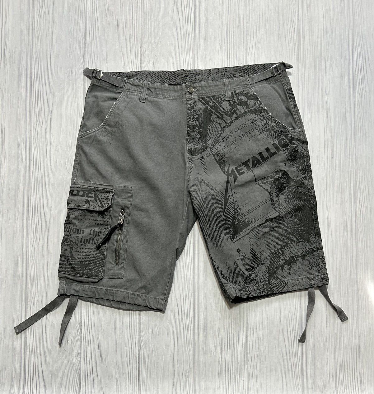 Band Tees Vintage Y2K Allprinted METALLICA Cargo Shorts Big Size 3XL Size US 39 - 1 Thumbnail