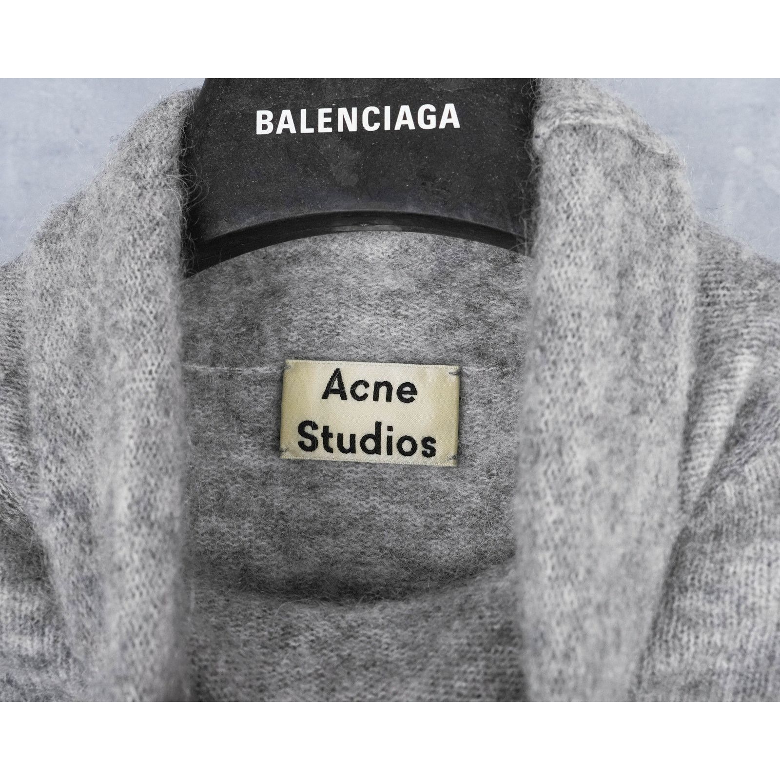 Acne Studios Acne studios gray soft mohair wool turtleneck knit sweater Size XS / US 0-2 / IT 36-38 - 3 Thumbnail