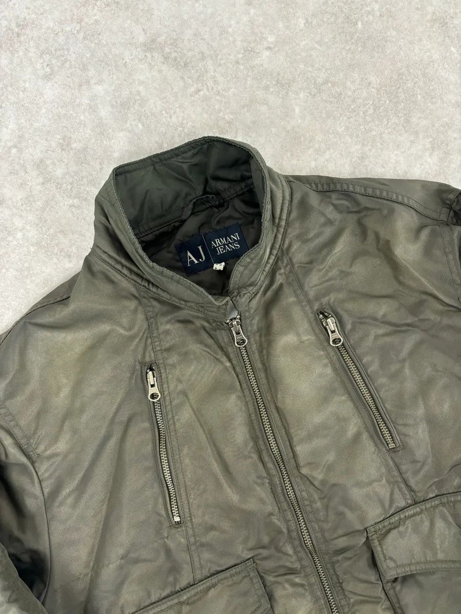 Armani 2000s Armani Olive Green Bomber Jacket Size US M / EU 48-50 / 2 - 4 Thumbnail