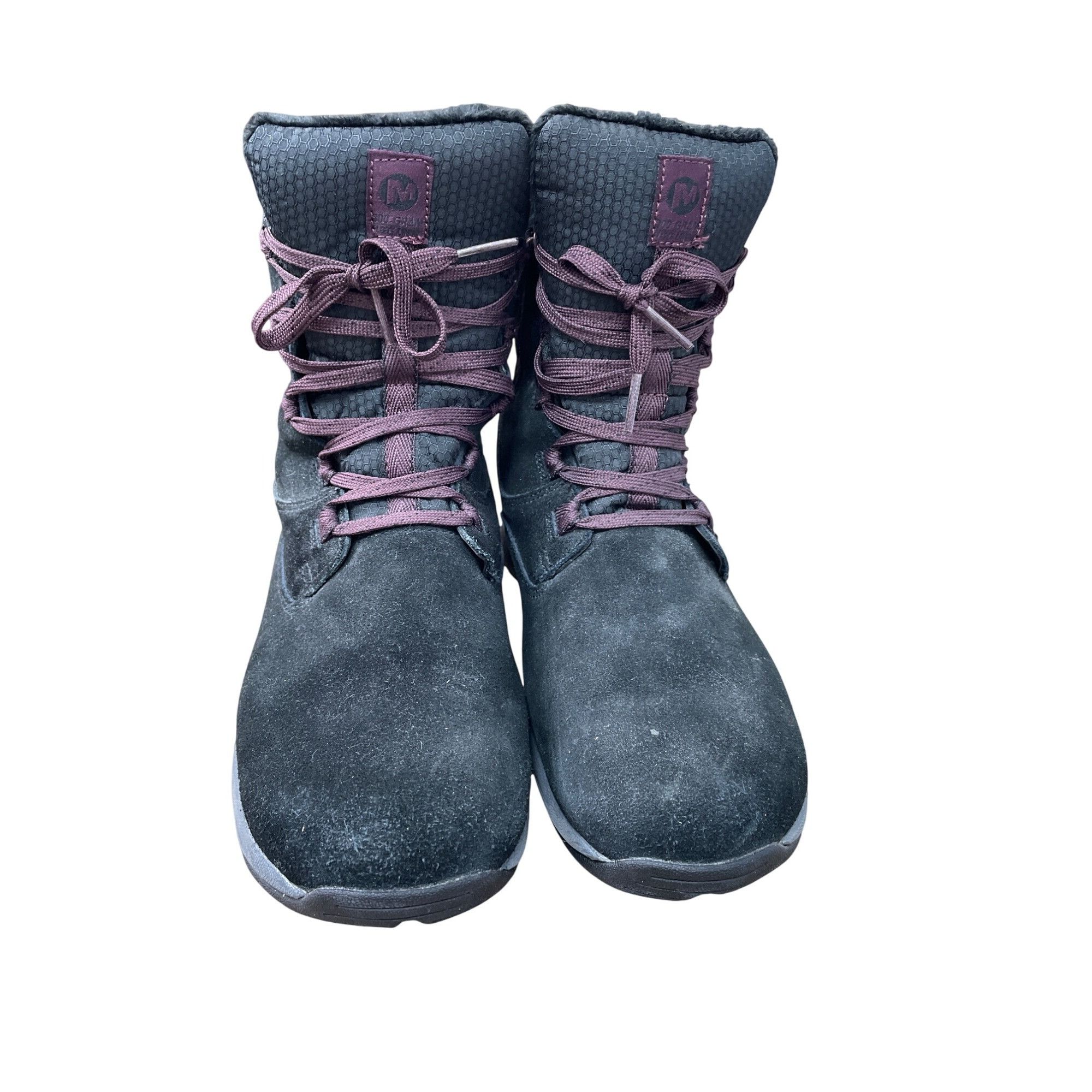 Merrell Merrell Black Womens Waterproof Insulated Suede Ankle Boots Size US 10 / IT 40 - 9 Thumbnail
