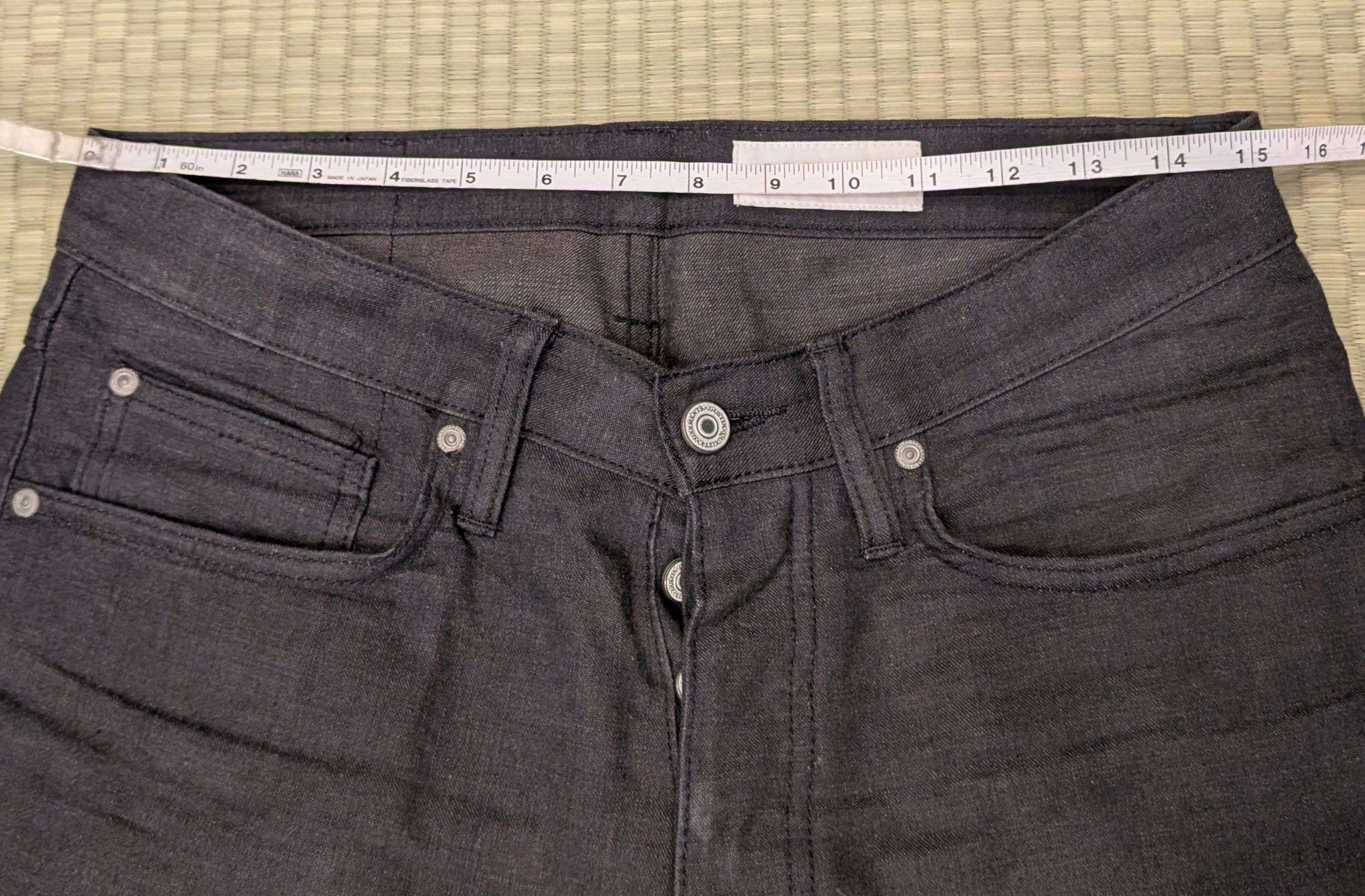 Gustin Gustin Black Selvedge Red ID Slim Denim Jeans Made in USA Size US 32 / EU 48 - 7 Thumbnail