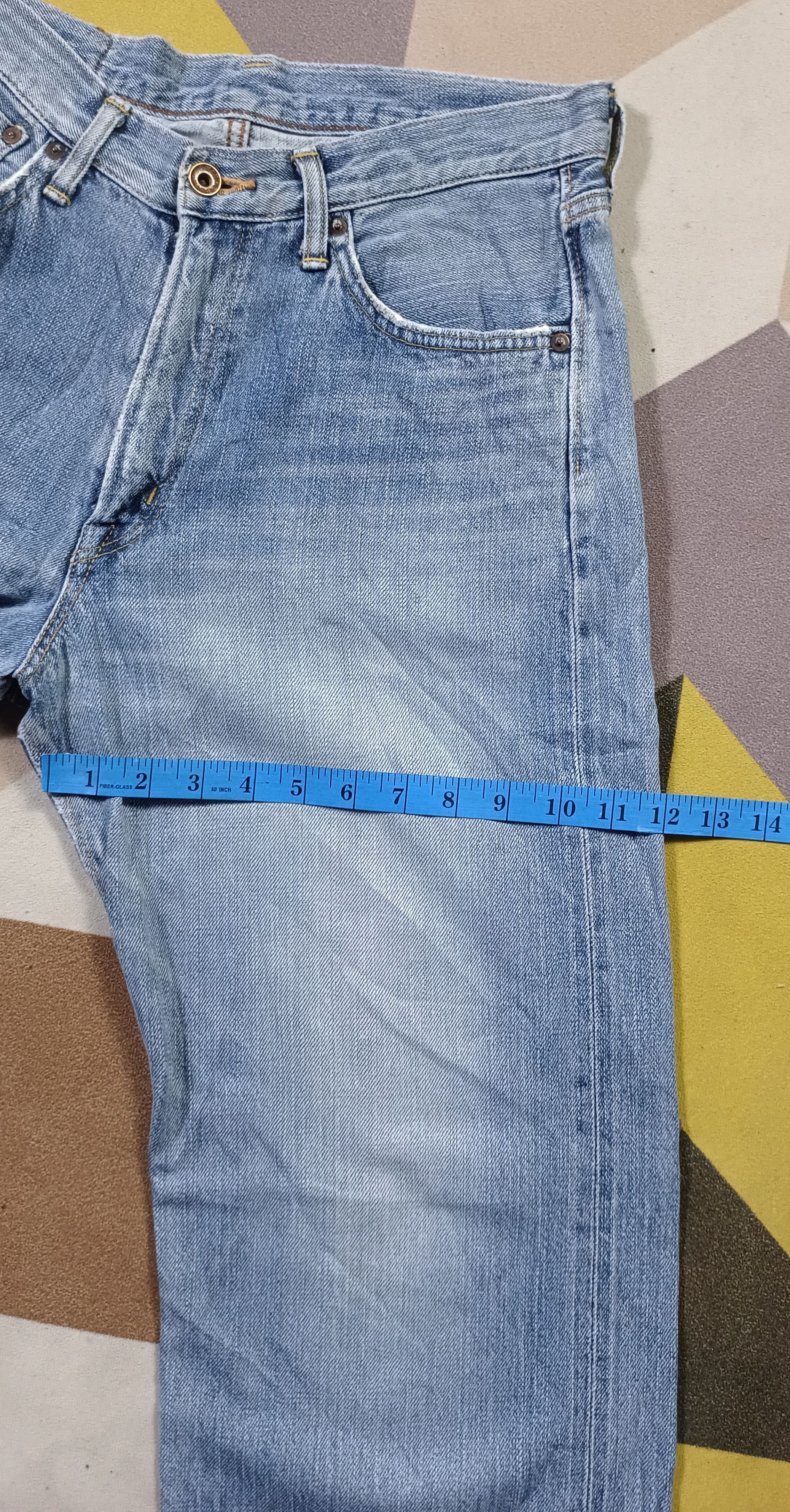 Edwin Edwin Selvedge 505z Orange tag Distressed Denim (30) Size US 30 / EU 46 - 17 Thumbnail