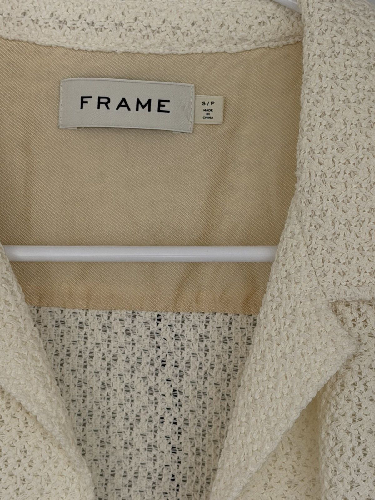 Frame Frame Cream Knit Short Sleeve Shirt Size US S / EU 44-46 / 1 - 4 Thumbnail
