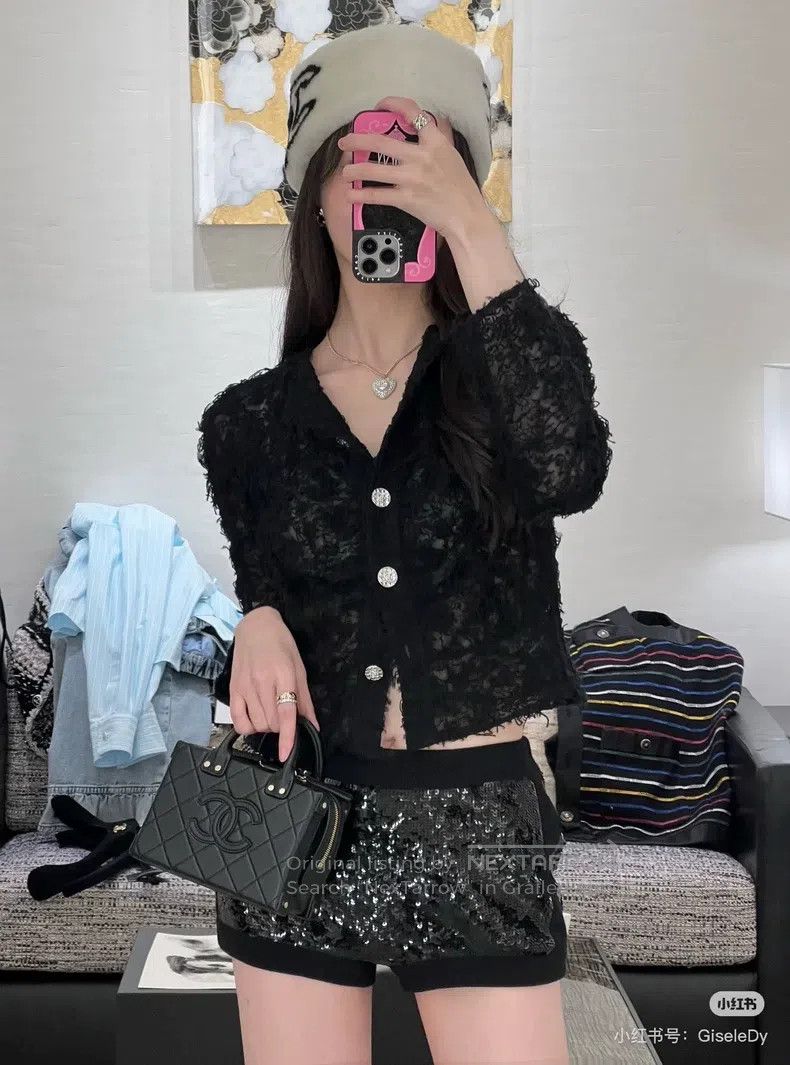 Chanel Chanel 22A black woollen coat Size XS / US 0-2 / IT 36-38 - 6 Thumbnail