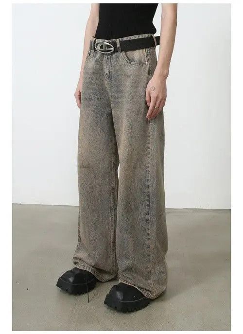 VIBE Faded Gray Flared Denim Jeans, Stack Jeans Size US 30 / EU 46 - 2 Thumbnail