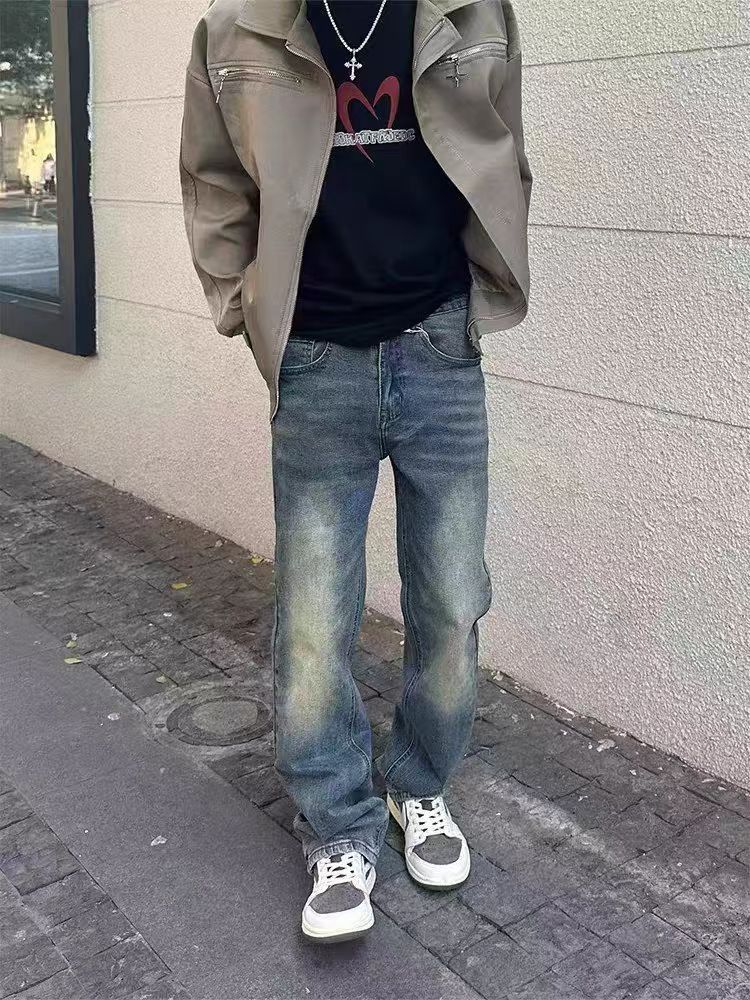 Japanese Brand × Jean Vintage Mud Dye Straight Leg Loose High Street Jeans Size US 34 / EU 50 - 1 Thumbnail