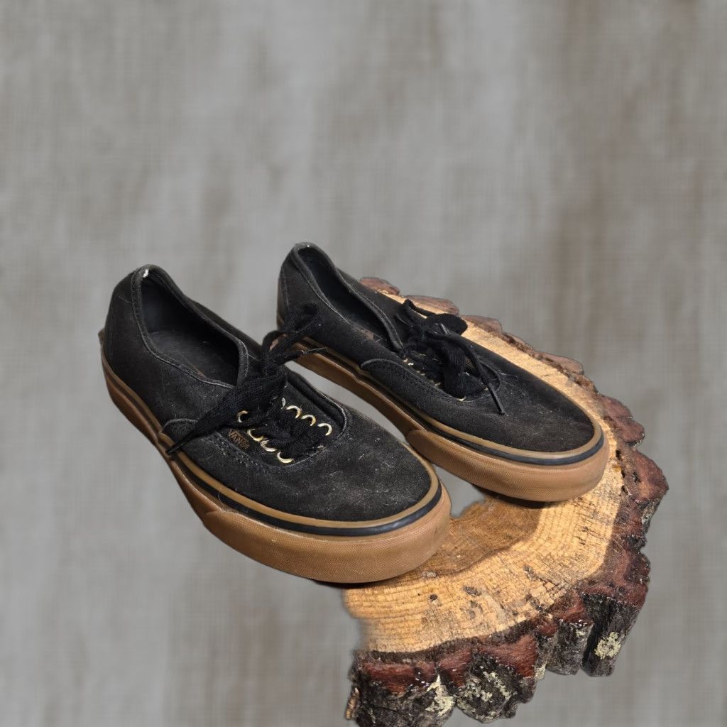 Vans VANS Authentic Unisex Adults Sneakers Black Brown US Women’s 8 - Men's 6.5 Size US 8 / IT 38 - 1 Thumbnail