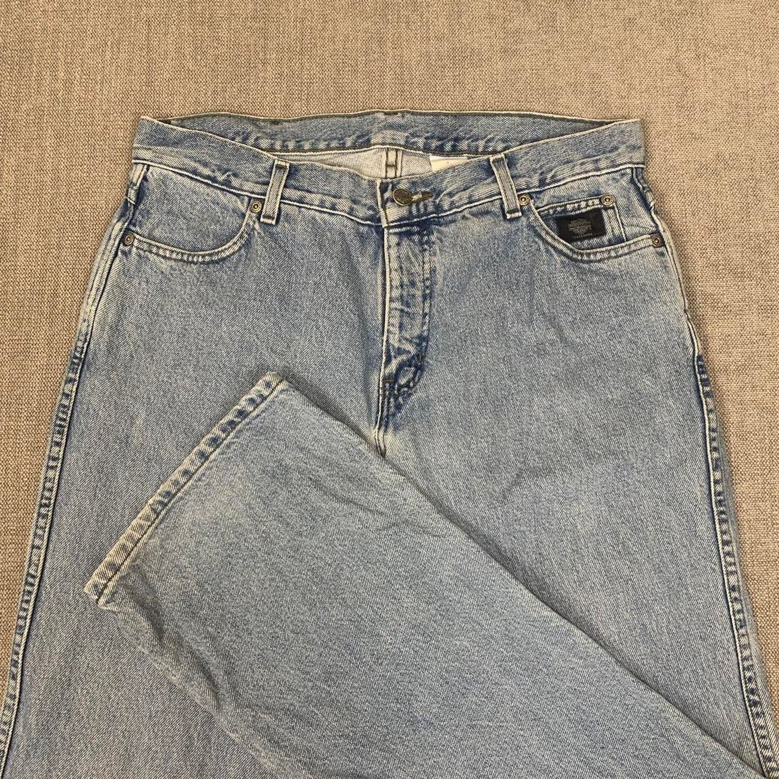 Harley Davidson Harley Davidson Baggy Western Denim Jeans Size US 33 - 4 Thumbnail