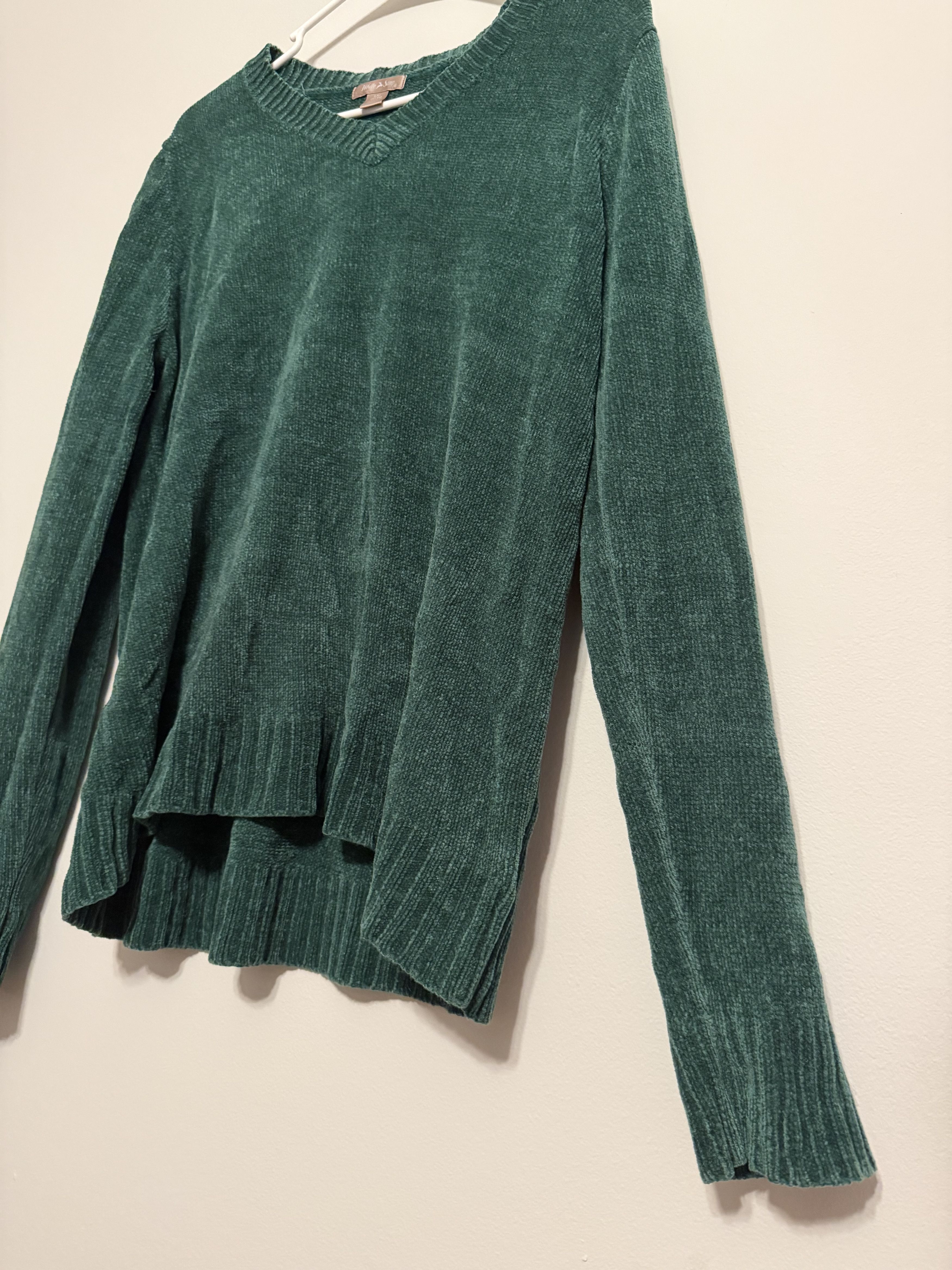 Other Cozy Forest Green Chenille Sweater – Women's Size L Size L / US 10 / IT 46 - 4 Thumbnail