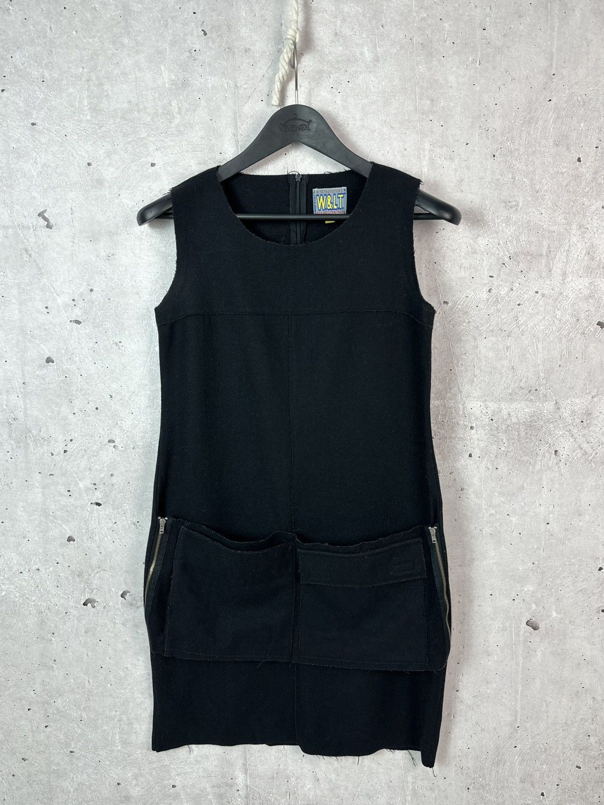 Walter Van Beirendonck W&LT Walter Van Beirendonck Distressed Pockets Wool Dress Size US M / EU 48-50 / 2 - 1 Thumbnail