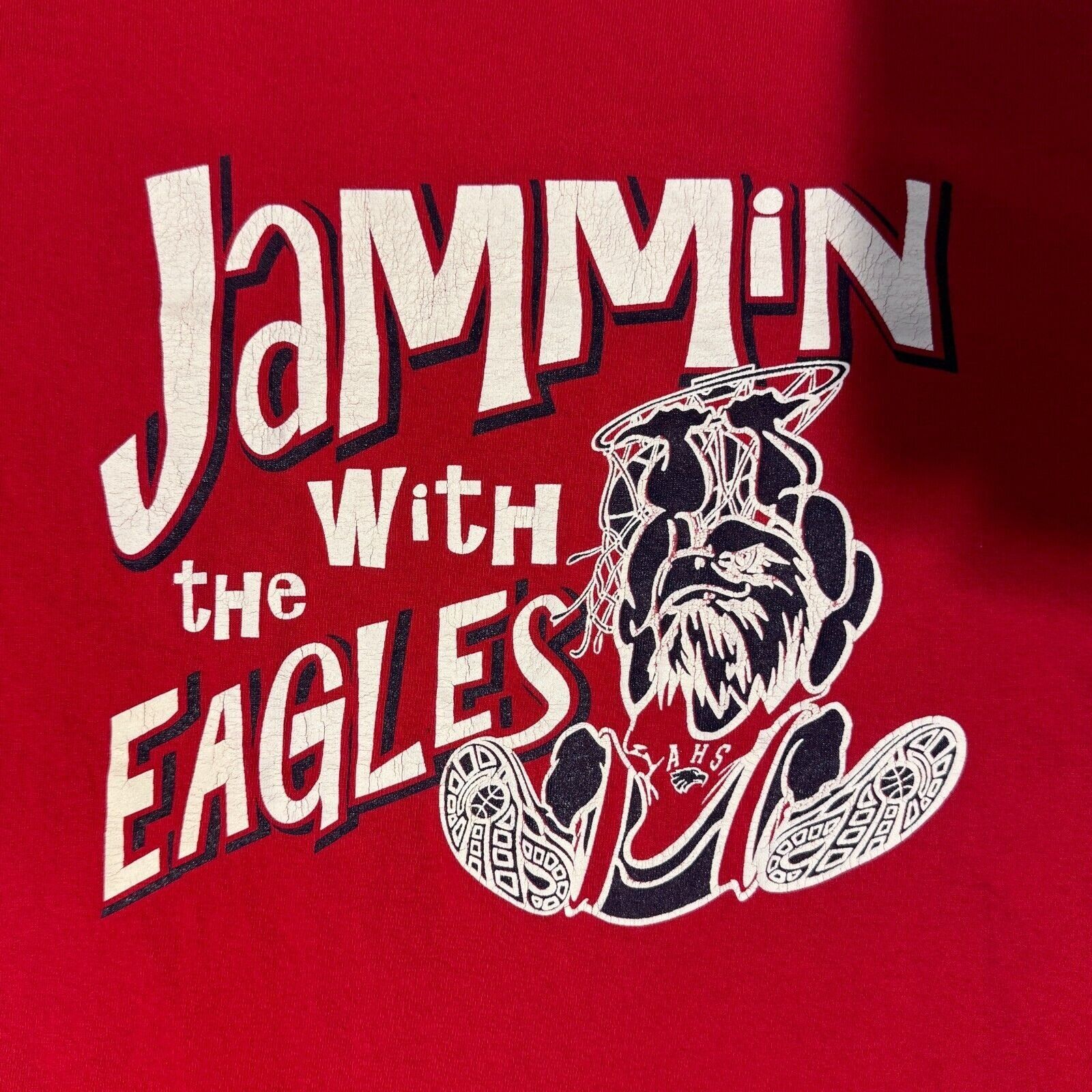Jerzees Vintage Jammin With The Eagles College Basketball Mascot 90s Size US M / EU 48-50 / 2 - 2 Thumbnail