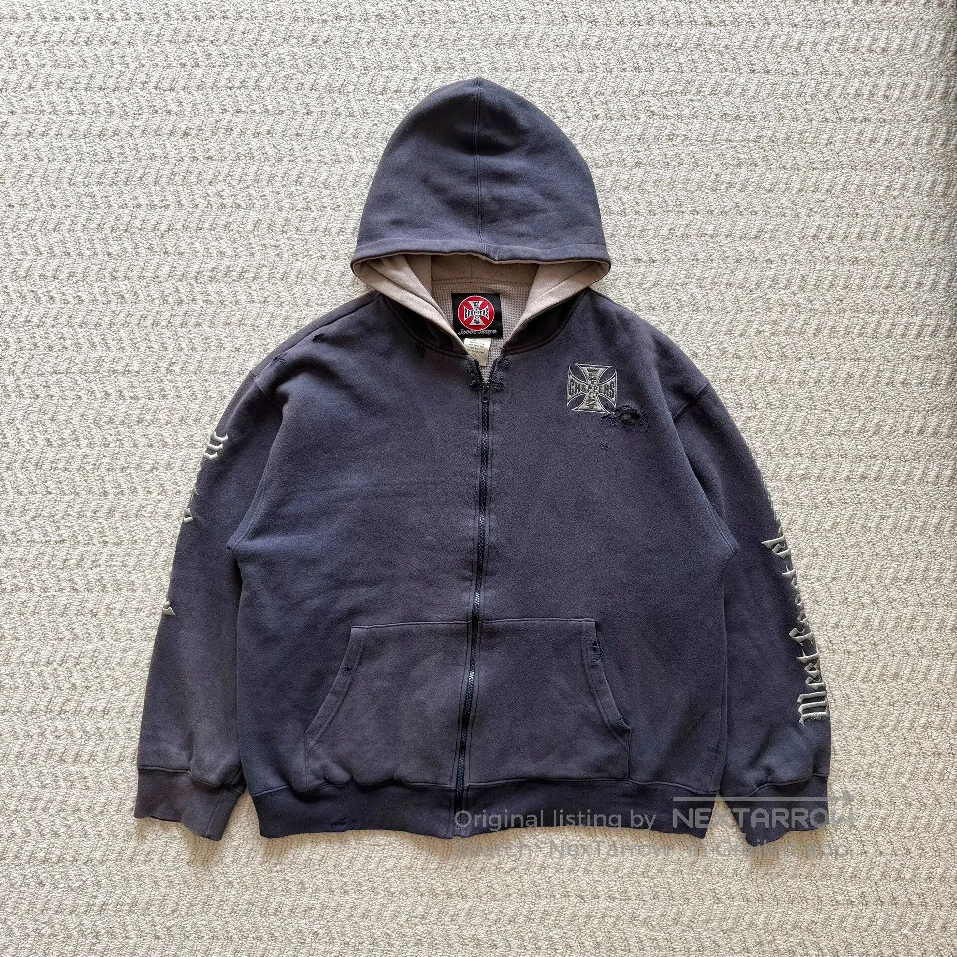 Vintage Vintage West Coast Choppers Zip Up Hoodie 00s. Size US M / EU 48-50 / 2 - 1 Thumbnail