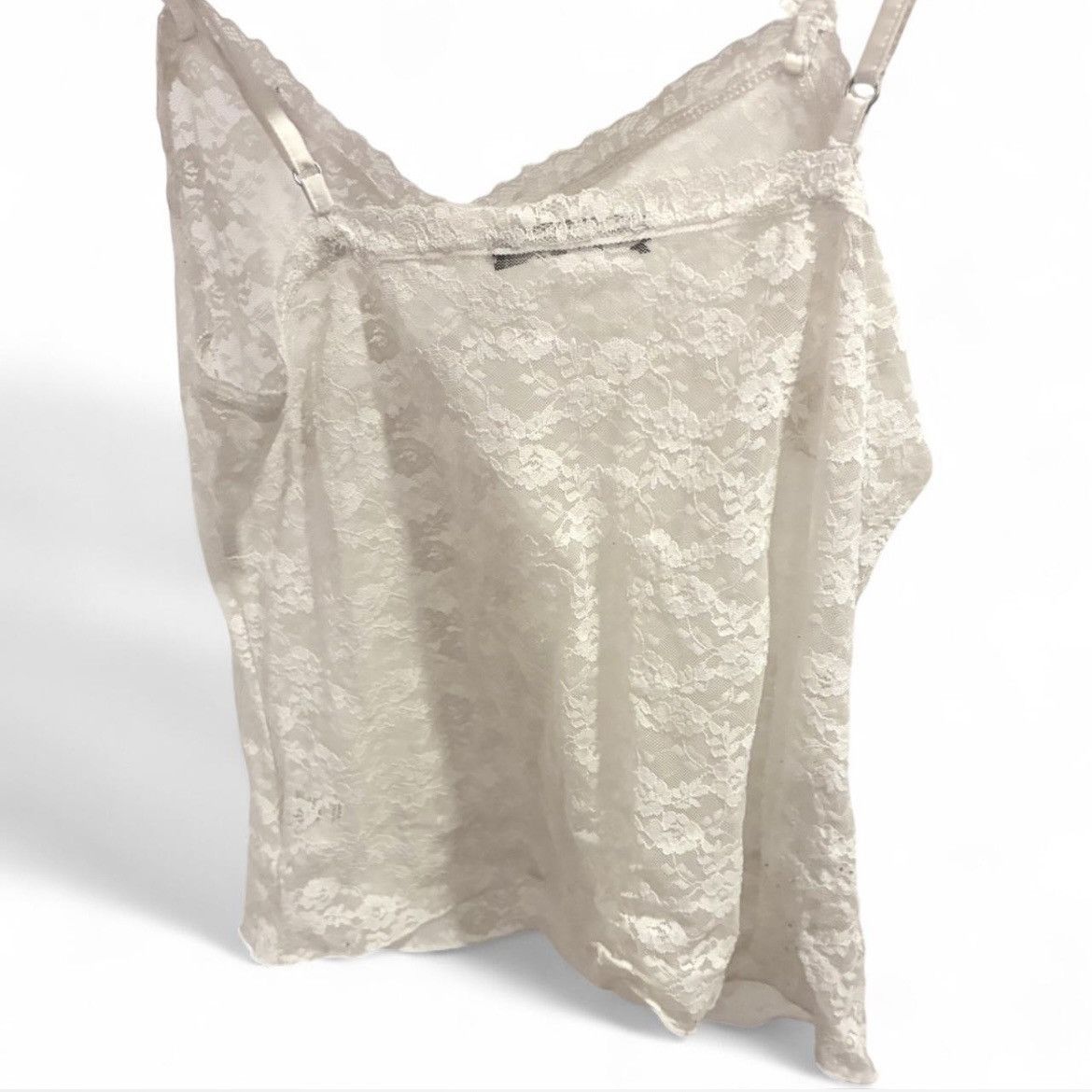 Brandy Melville Sheer Floral Lace Cami Top Size ONE SIZE - 2 Thumbnail