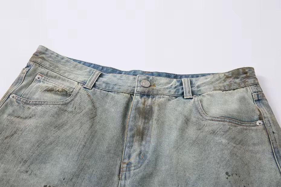 Other Retro Vintage Style Baggy Washed Ripped Y2k Shorts Size US 33 - 3 Thumbnail