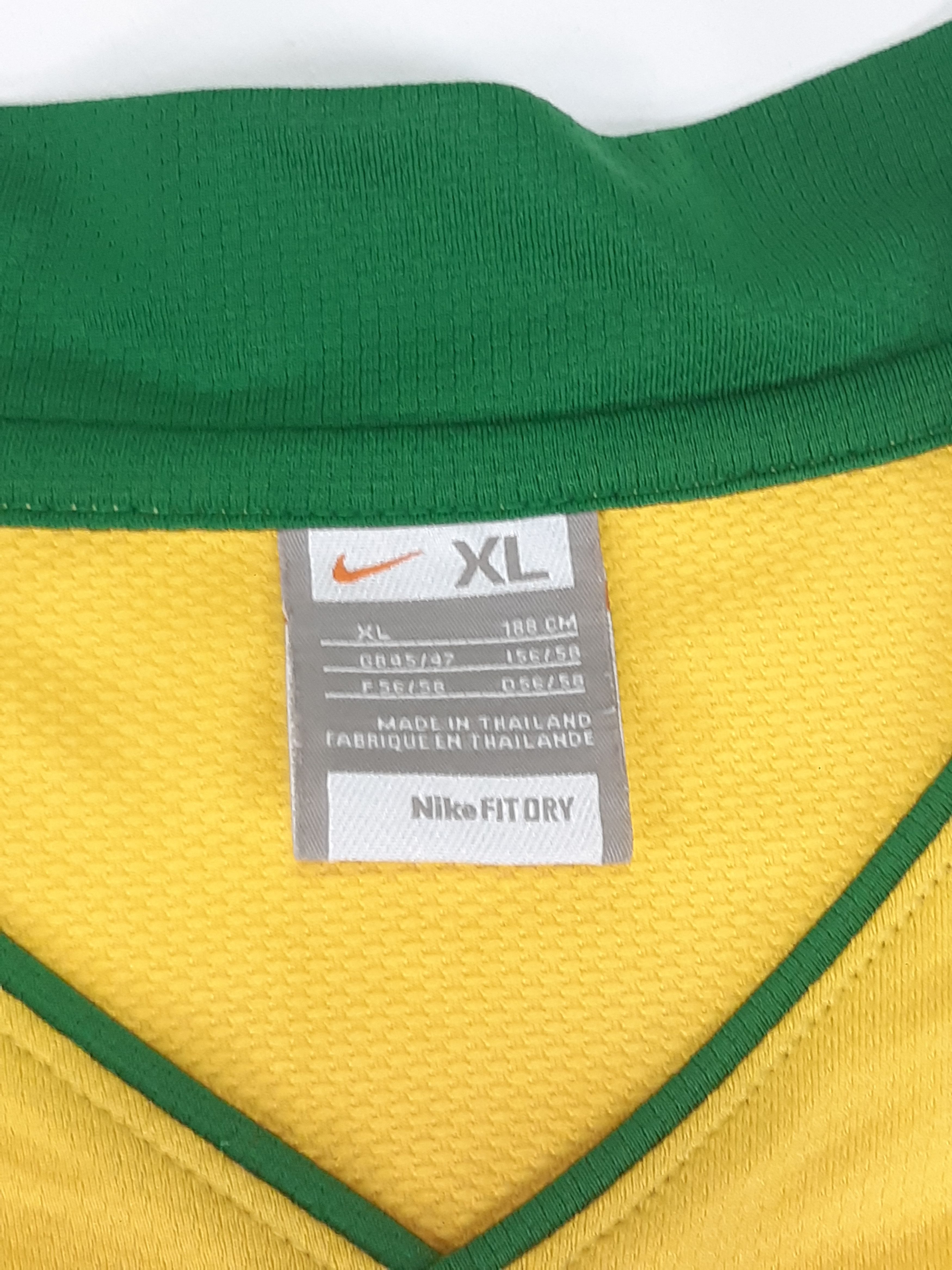Nike Vintage NIKE BRASIL Jersey made in Thailand size XL Size US XL / EU 56 / 4 - 4 Thumbnail