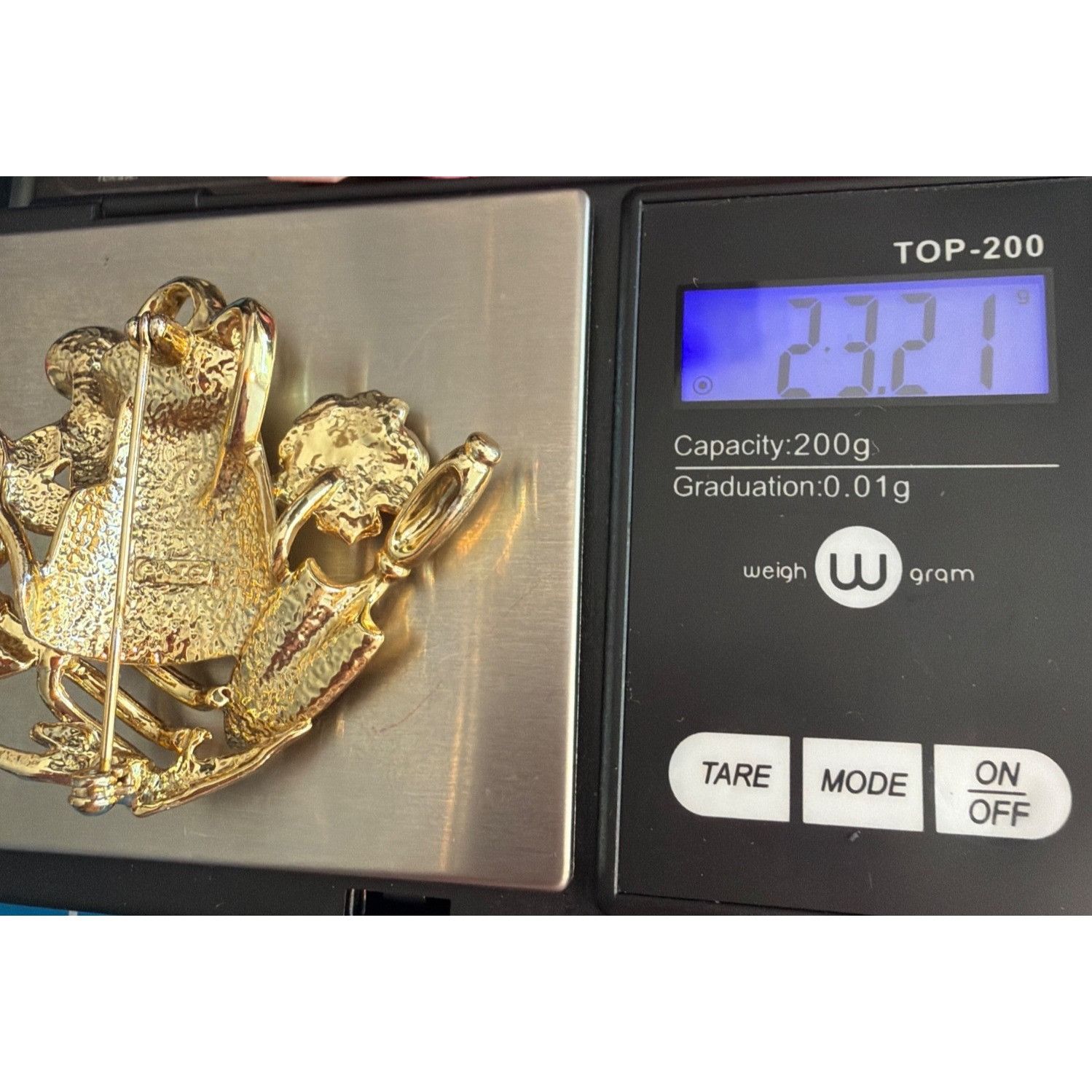 Other Vintage AJC Gold Tone Watering Can Flowers Brooch Pin Garden Size ONE SIZE - 7 Thumbnail