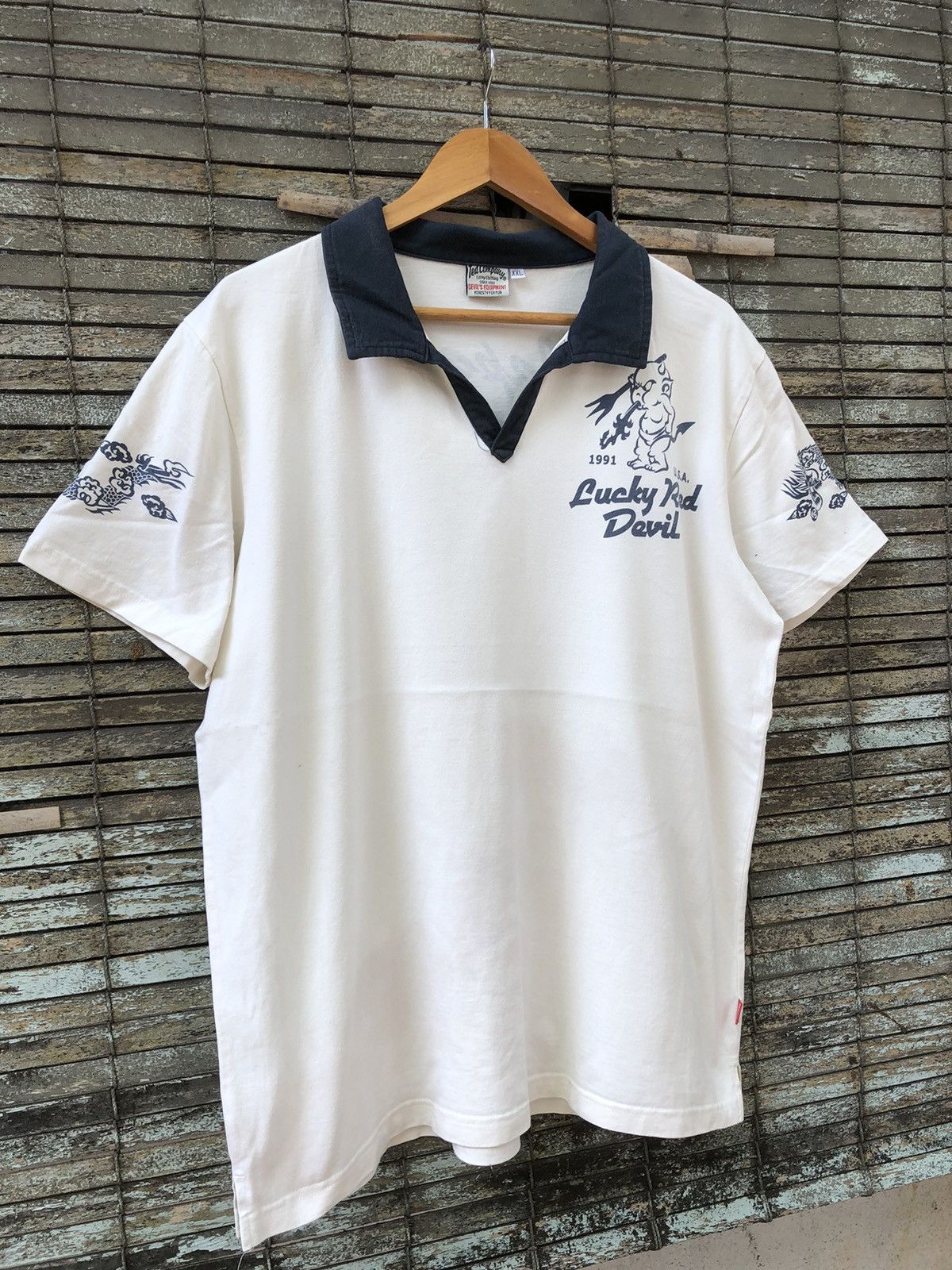 Japanese Brand Vintage Ted Company Lucky Red Devil Tedman Tee Size US L / EU 52-54 / 3 - 11 Thumbnail