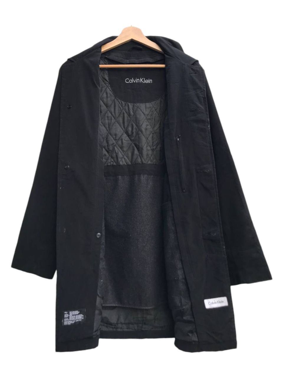 Calvin Klein Vintage Calvin Klein Black Trench Coat Size US S / EU 44-46 / 1 - 2 Thumbnail