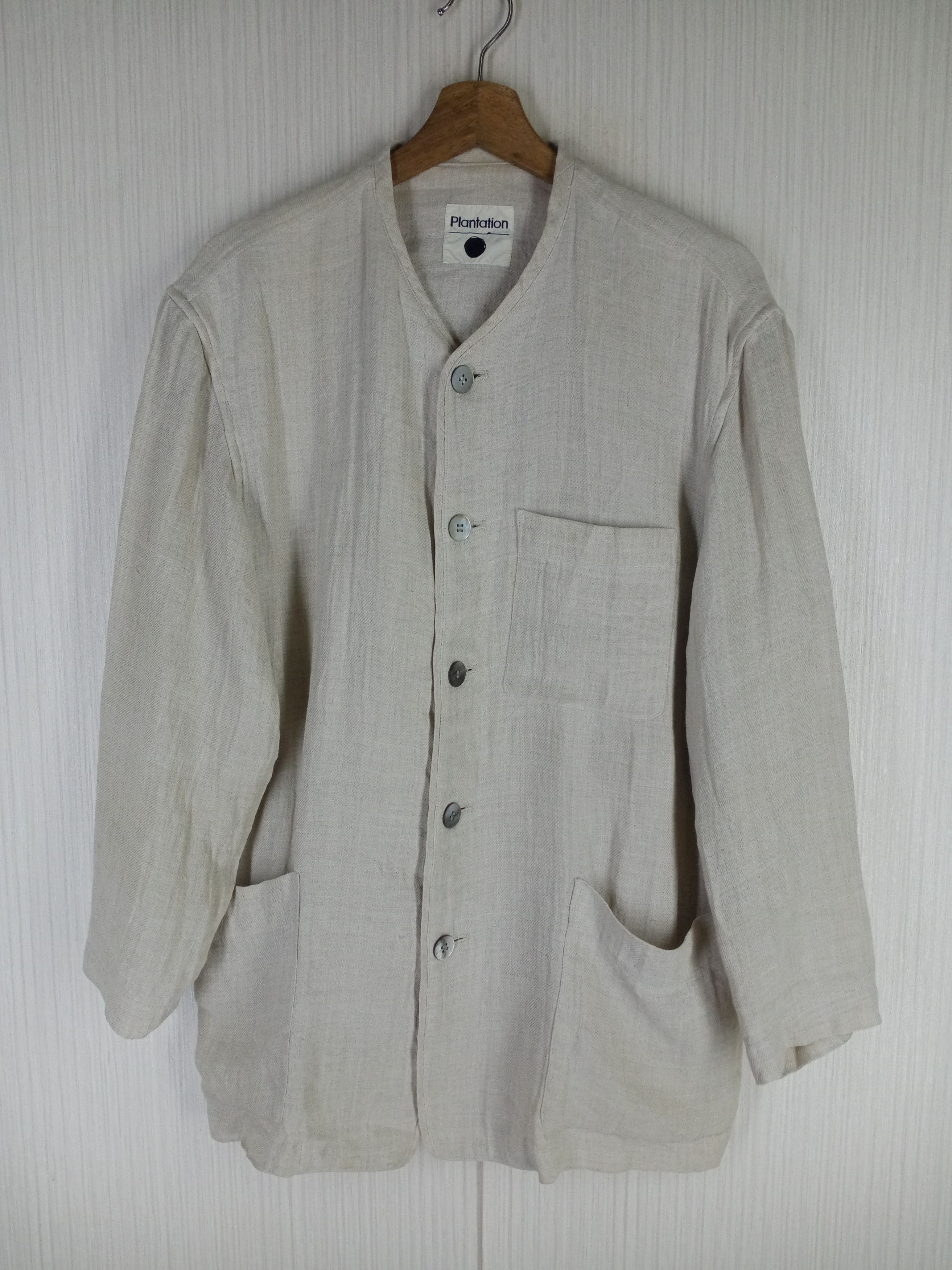Issey Miyake Vintage 80s Issey Miyake Plantation Collar Roger Jacket Size US M / EU 48-50 / 2 - 1 Thumbnail