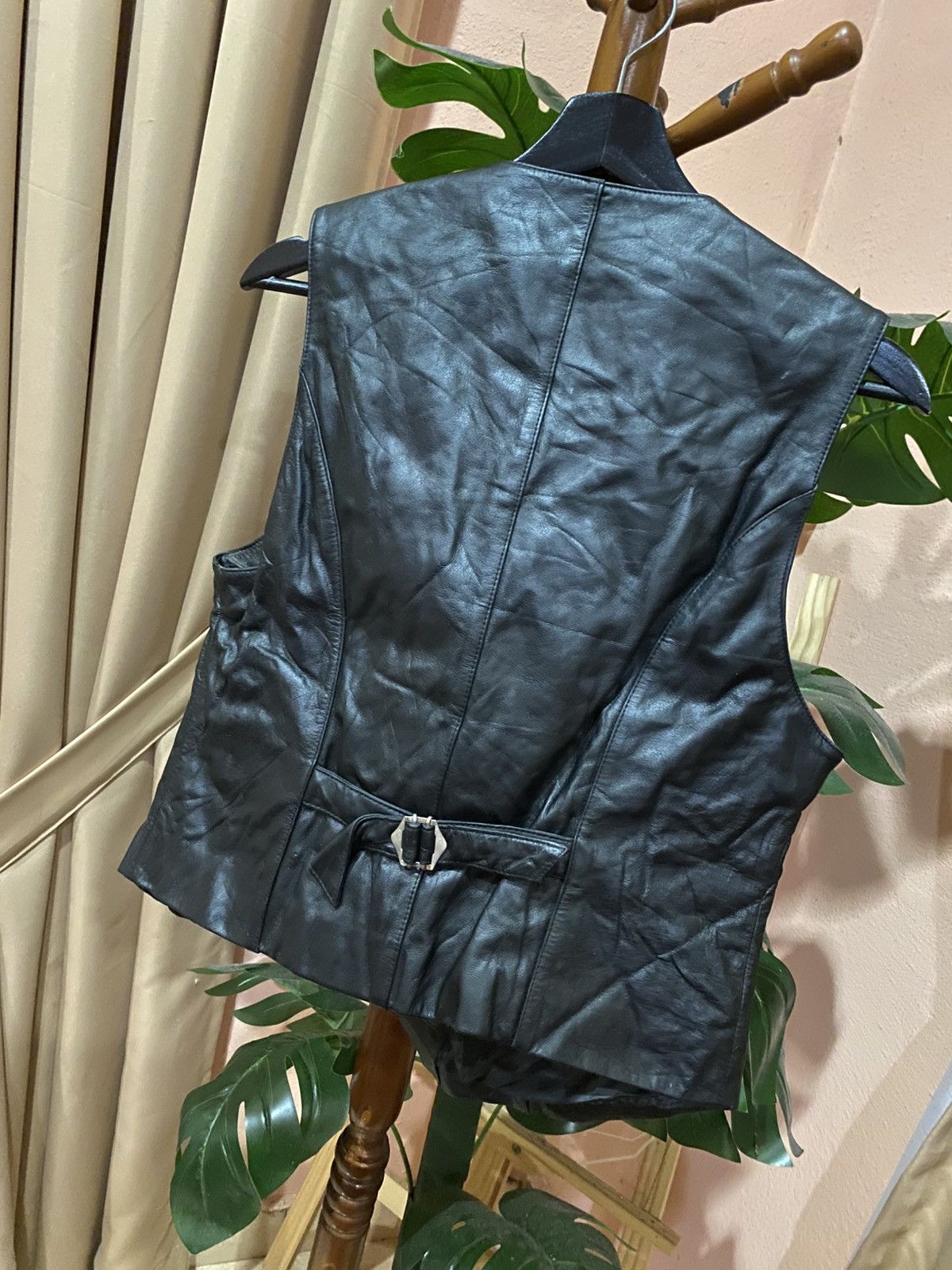 Other Vintage Kumho Black Leather Vest Deep Classic Western Style Size US M / EU 48-50 / 2 - 6 Thumbnail