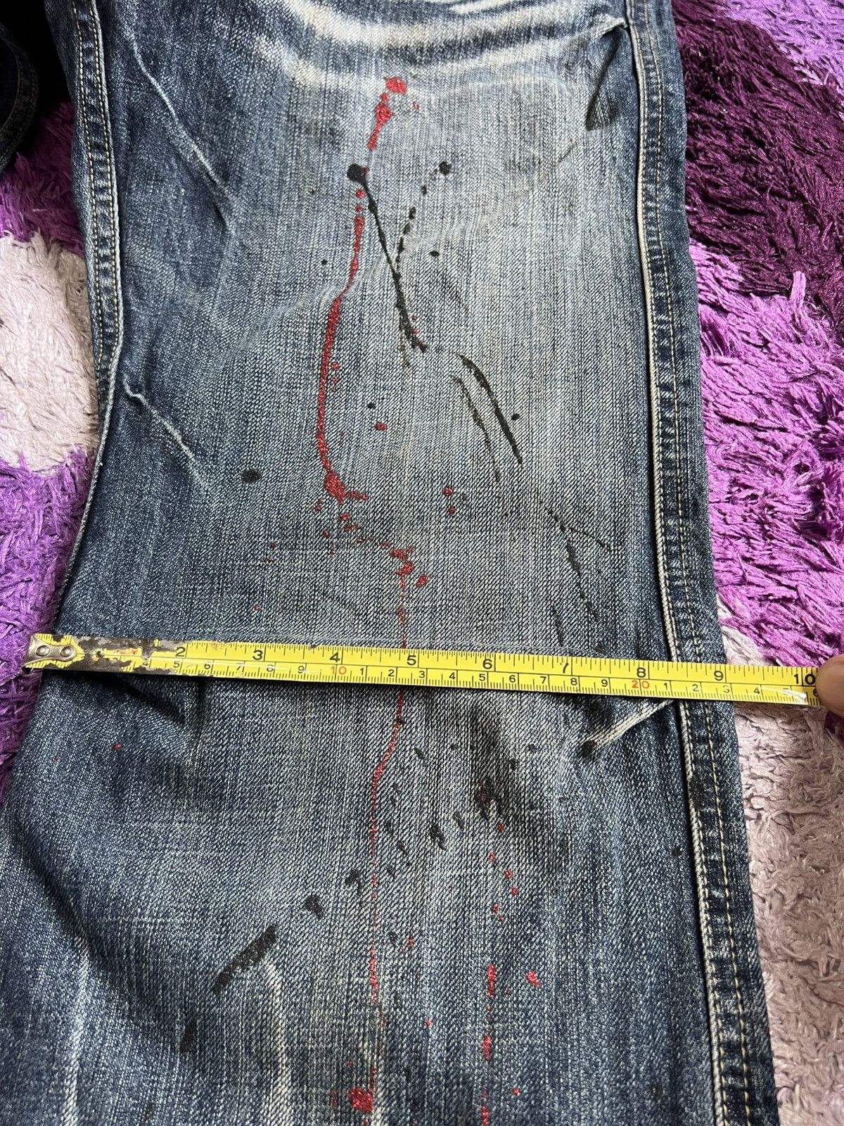 If Six Was Nine × Japanese Brand × Vintage Root Three Style Flare Denim Jeans Size US 32 / EU 48 - 14 Thumbnail