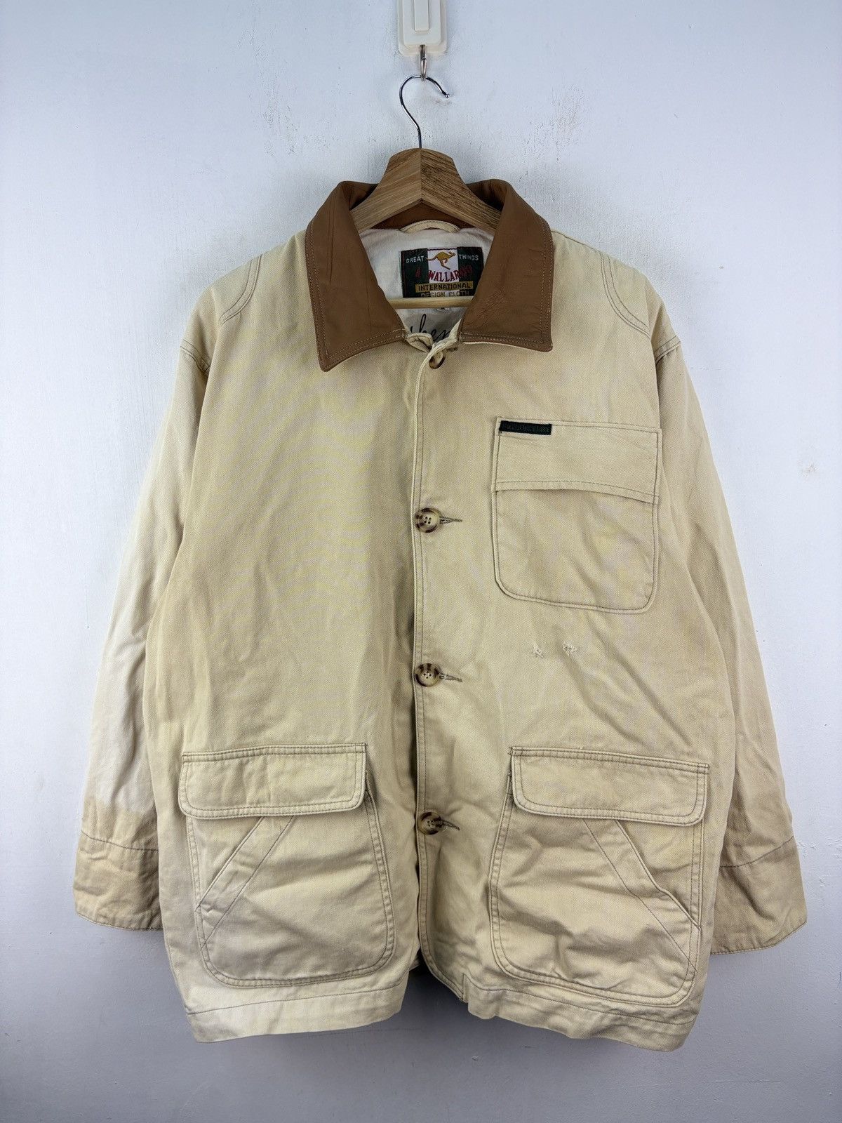 Vintage Vintage Sunfaded Wallaroo Chore Jacket Worker Denim Size US M / EU 48-50 / 2 - 1 Thumbnail