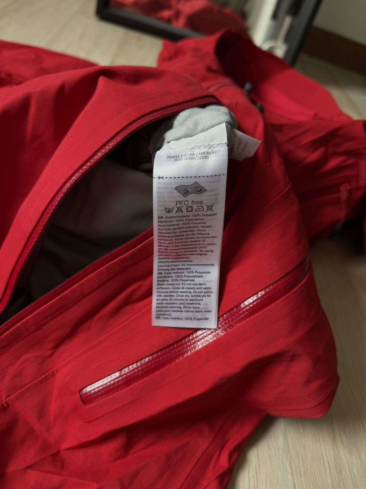 Mammut Mammut Masao Hooded Red Outdoor Jacket hiking trekking ski Size US M / EU 48-50 / 2 - 18 Thumbnail