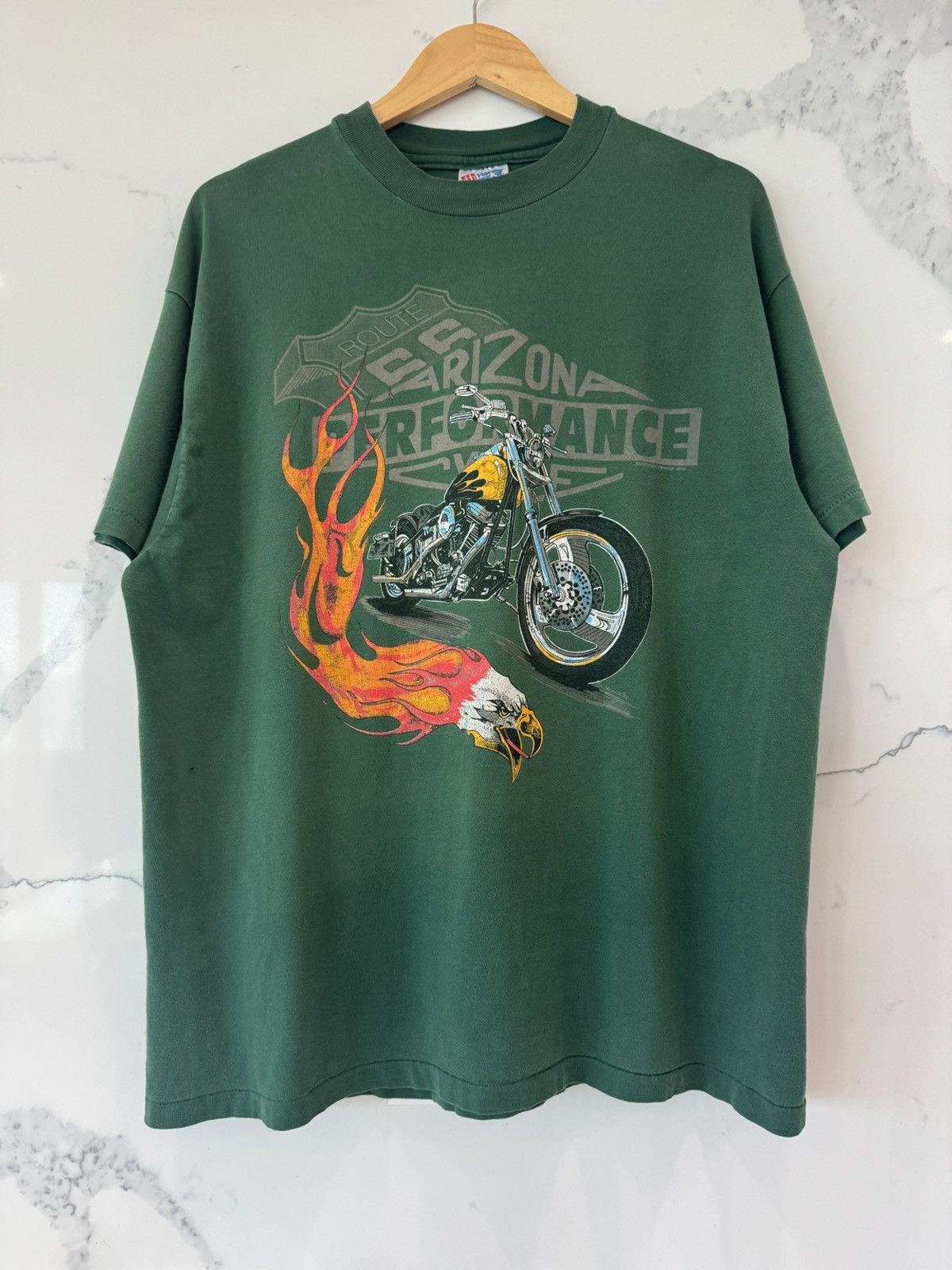 Harley Davidson Vintage 1994 Harley Davidson Arizona Performance T Shirt Size US XL / EU 56 / 4 - 1 Thumbnail