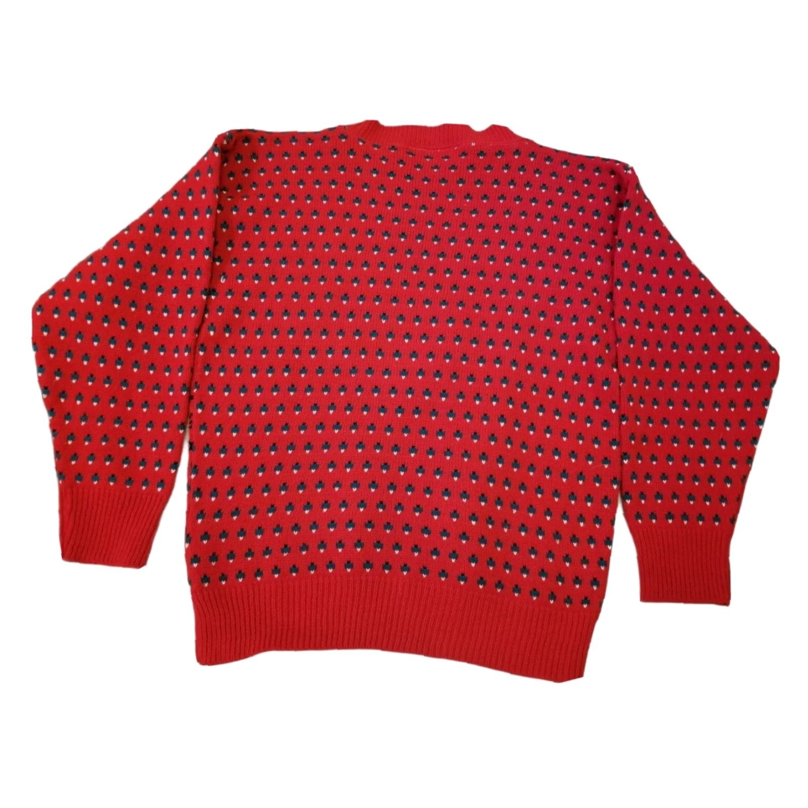 Vintage VINTAGE Kate Collins Sweater Red Green Snowman Embroidery Small Medium USA Made Size S / US 4 / IT 40 - 2 Thumbnail