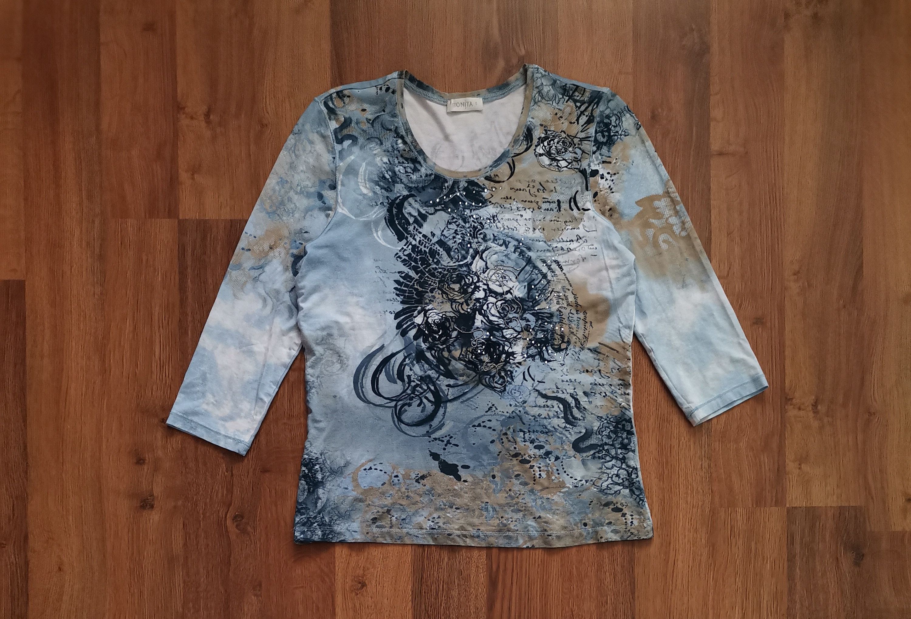 Japanese Brand Bonita Tattoo Blouse Size S / US 4 / IT 40 - 1 Thumbnail