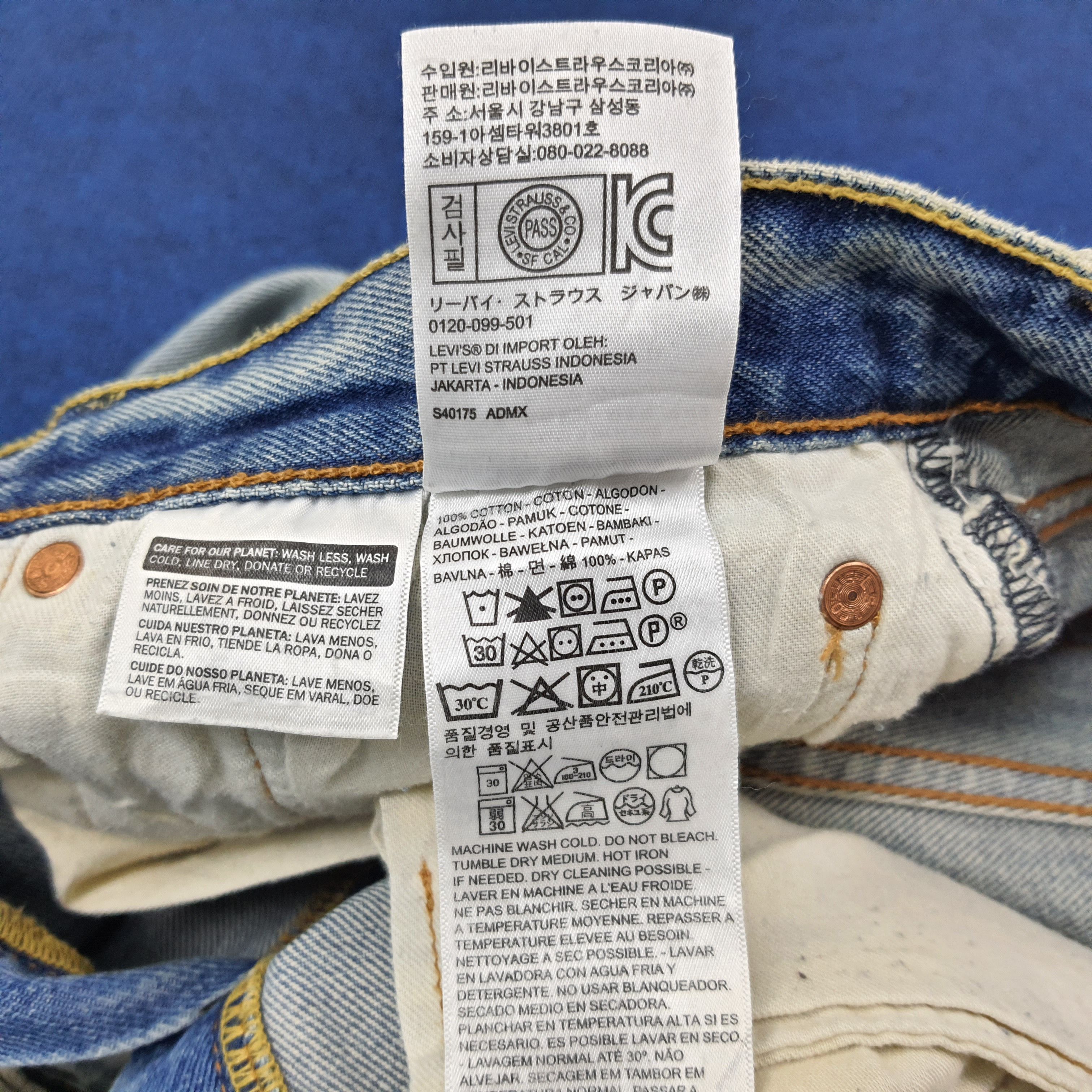 Levi's Vintage Levi's 501 CT Distressed Jeans C235N35 Size US 33 - 9 Thumbnail
