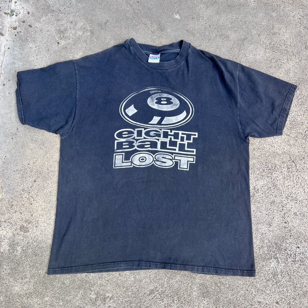 Rap Tees Very Rare Vintage 90s Eightball Lost Tee 2XL Faded hipop Size US XXL / EU 58 / 5 - 7 Thumbnail