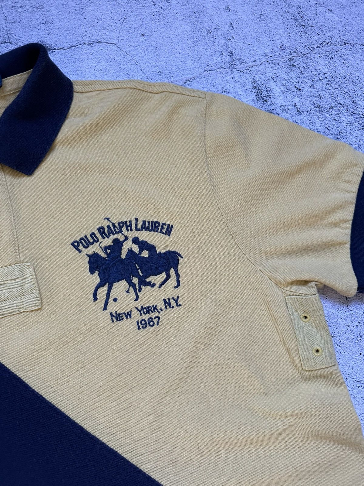 Polo Ralph Lauren Vintage Polo Ralph Lauren Yellow Fit Big Logo Y2K Size US XL / EU 56 / 4 - 11 Thumbnail