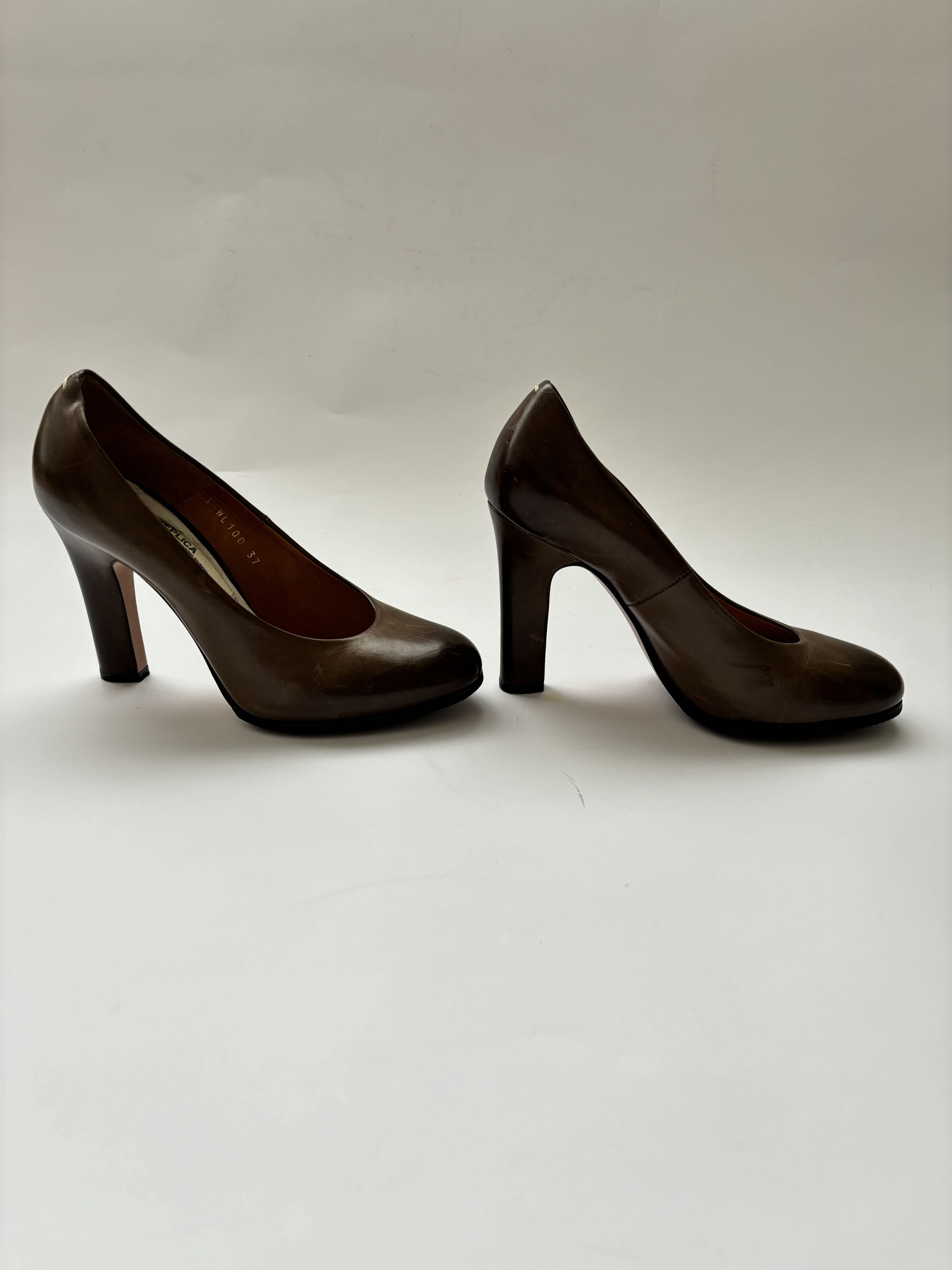 Maison Margiela ⚡️QUICK SALE⚡️Maison Margiela Replica Brown Heeled Pumps Size US 7 / IT 37 - 4 Thumbnail