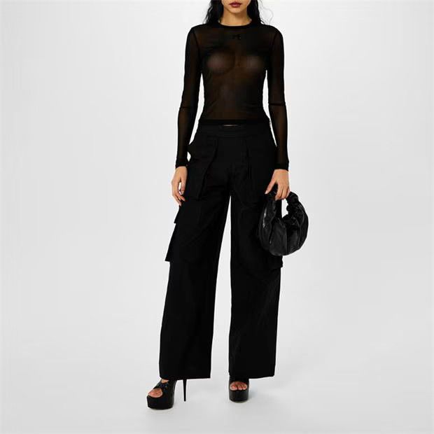 Alexander Wang o1g2r1mq0824 Cargo Rave Pants in Black Size 27" / US 4 / IT 40 - 4 Thumbnail