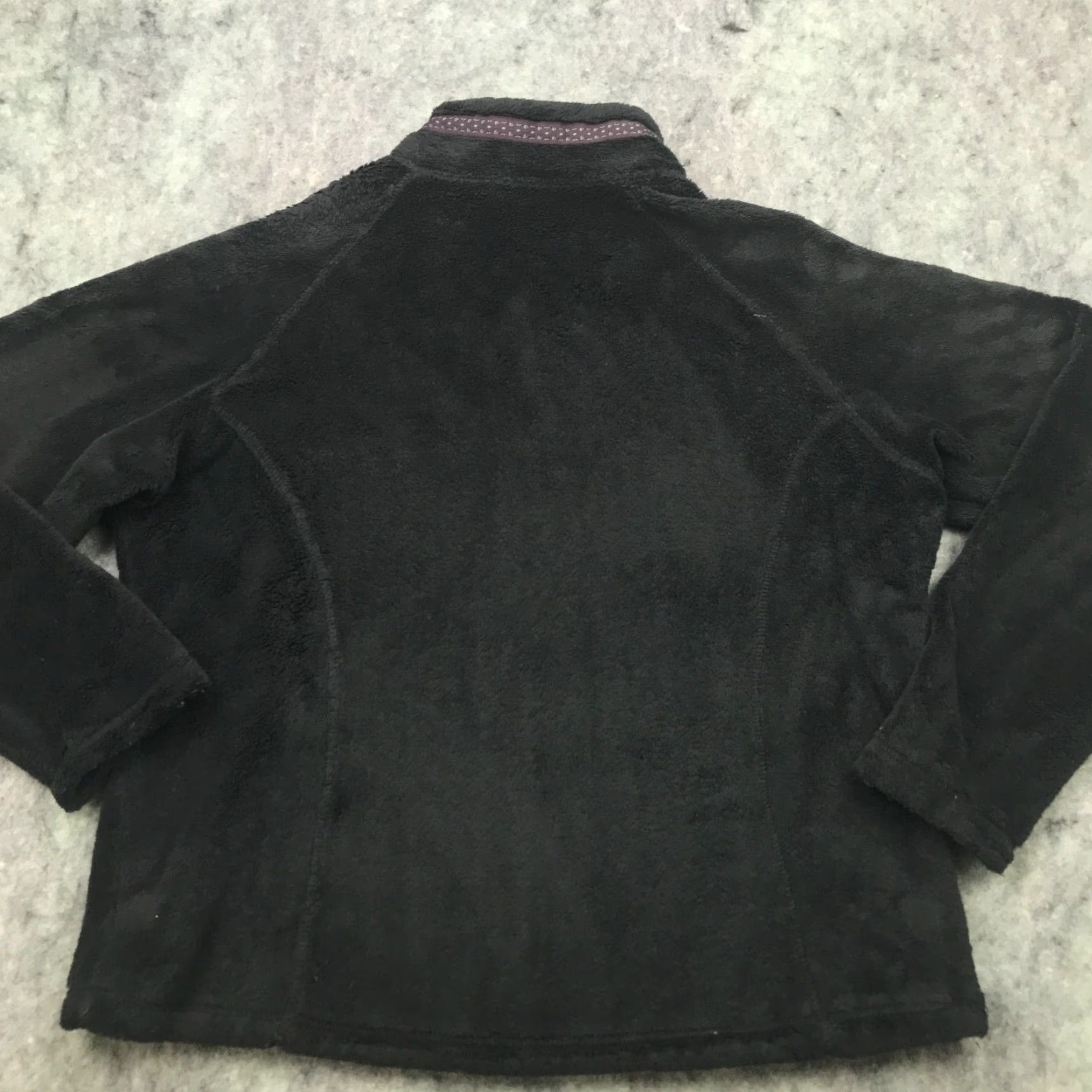 Black Diamond VINTAGE Black Diamond Womens Jacket XL Black Full Zip Fleece Long Sleeve Velvet Pockets - 80s/90s Inspired? Size XL / US 12-14 / IT 48-50 - 5 Thumbnail