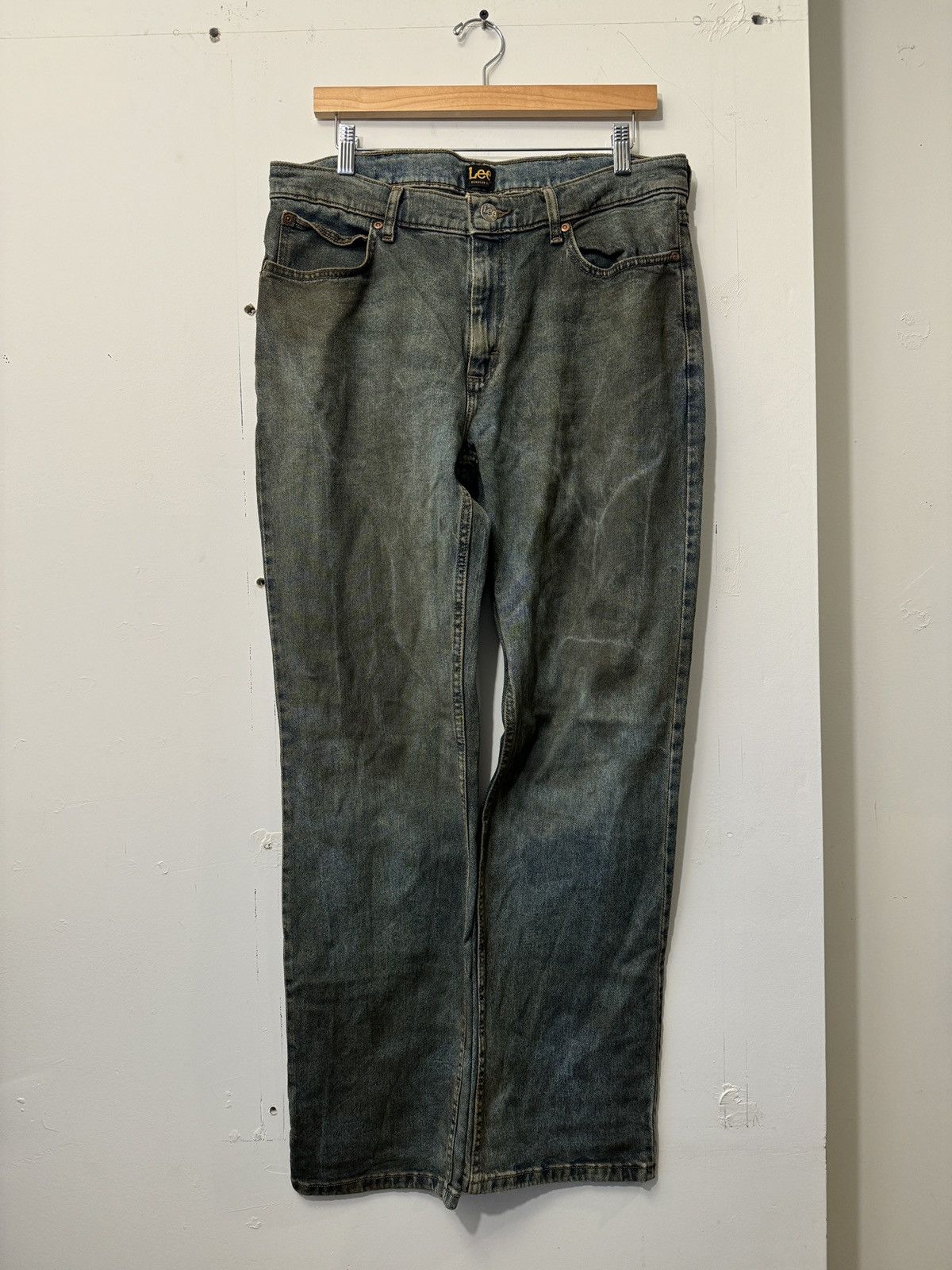 image of Y2K Perfect Crazy Mud Wash Lee Denim Jeans 34, Men's