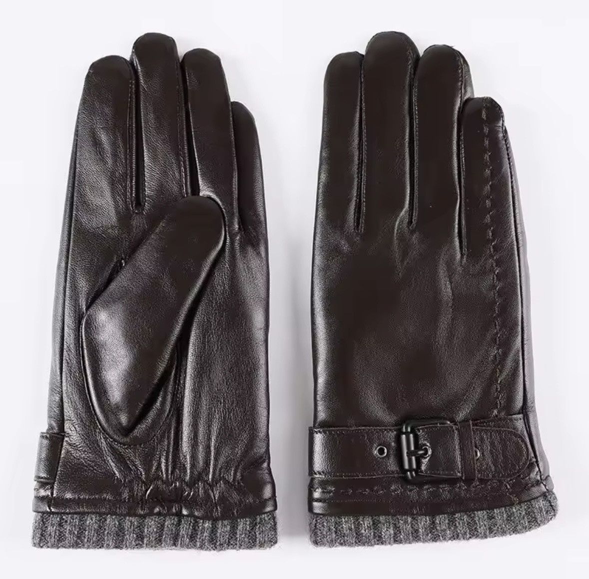 Designer Genuine leather gloves fashoin style Size ONE SIZE - 4 Thumbnail