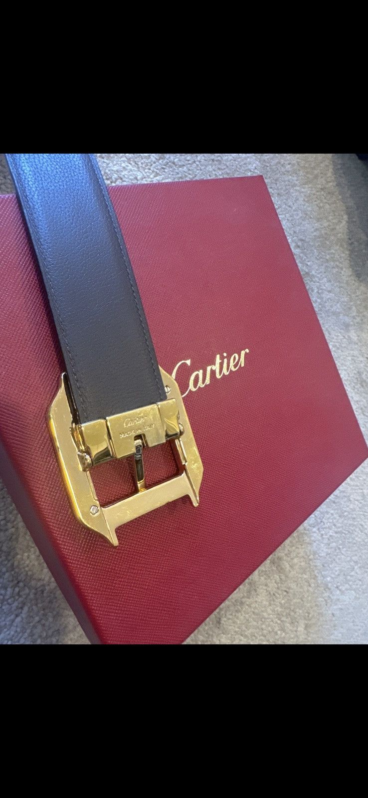 Cartier Cartier reversible santos belt Size 32 - 4 Thumbnail
