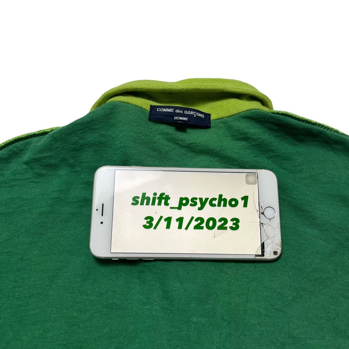 Comme Des Garcons Homme AD2004 Neon Shirt