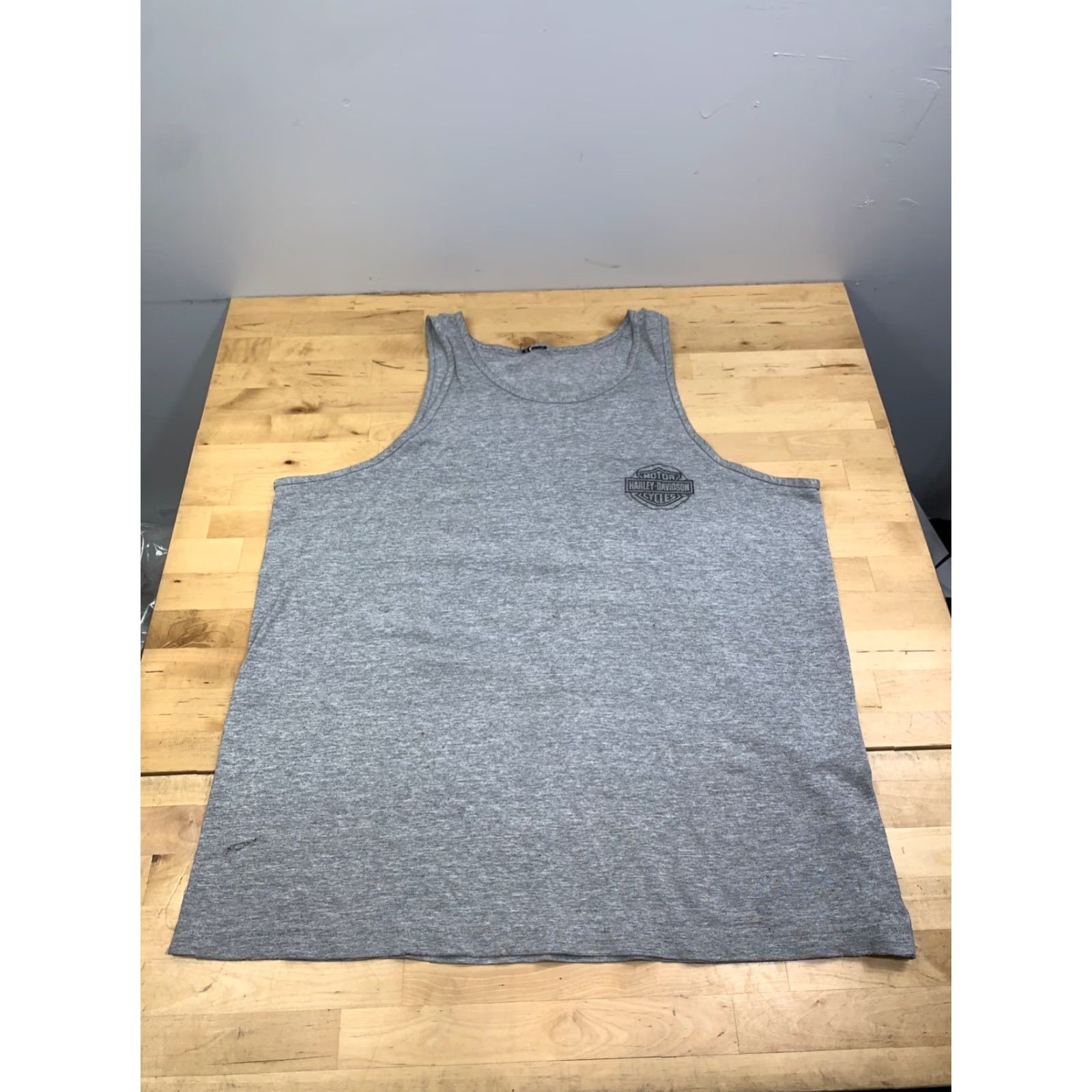 Harley Davidson VINTAGE Harley-Davidson Tank Top Men XL Gray Biker Motorcycle Y2K 2000s Logo Shirt Size US XL / EU 56 / 4 - 3 Thumbnail