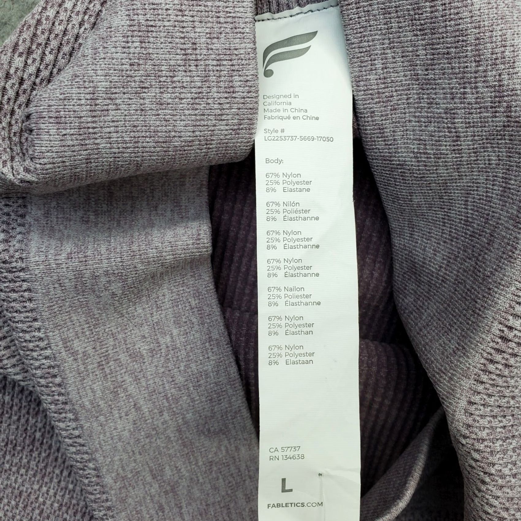 Fabletics Fabletics Leggings Womens L Multicolor Knitted High Waisted Skinny Fit Pull On Size 36" / US 14 / IT 50 - 4 Thumbnail