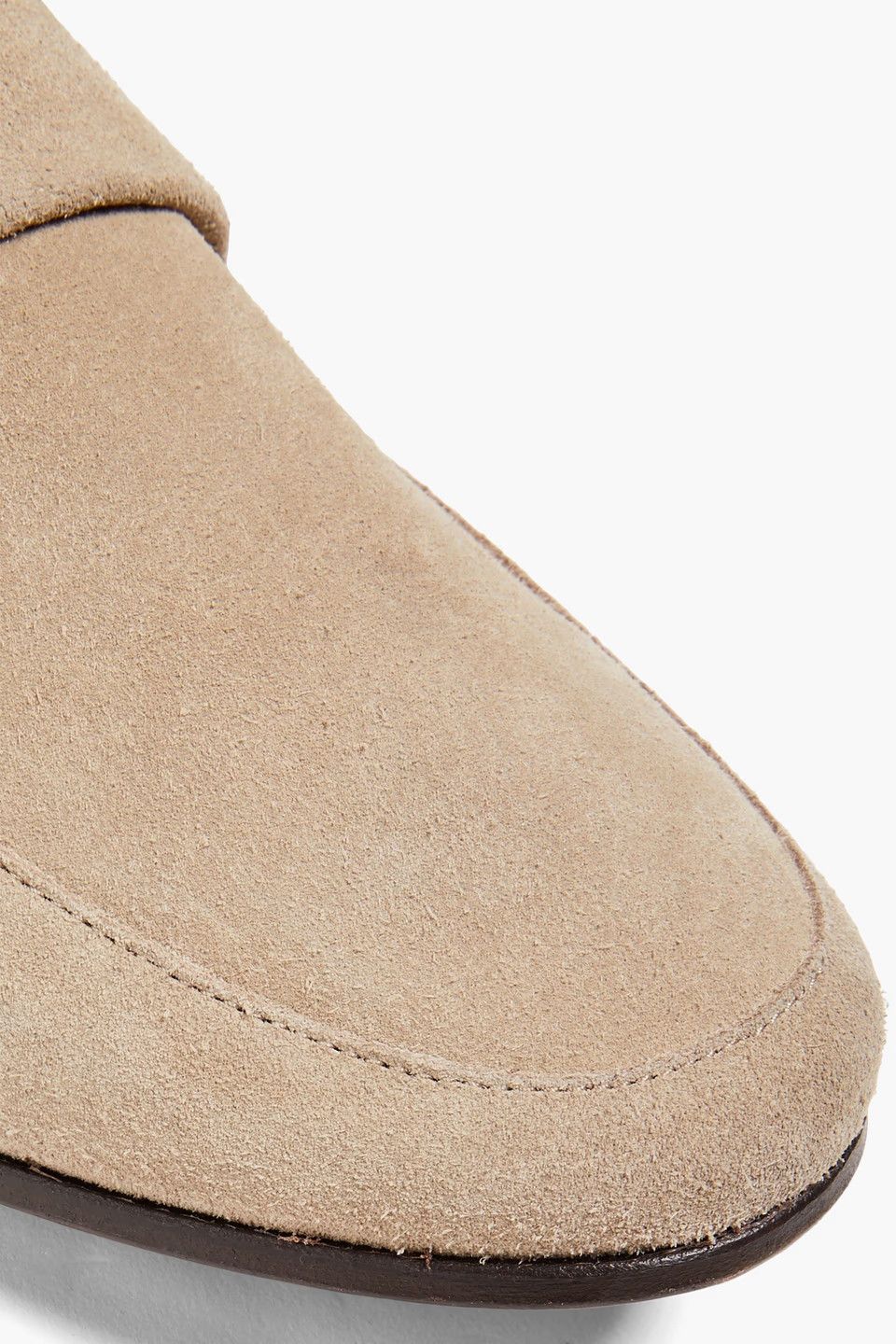 Officine Generale o1mle1025 Salomon Suede Slipper Loafer in Neutrals Size US 8 / EU 41 - 3 Thumbnail